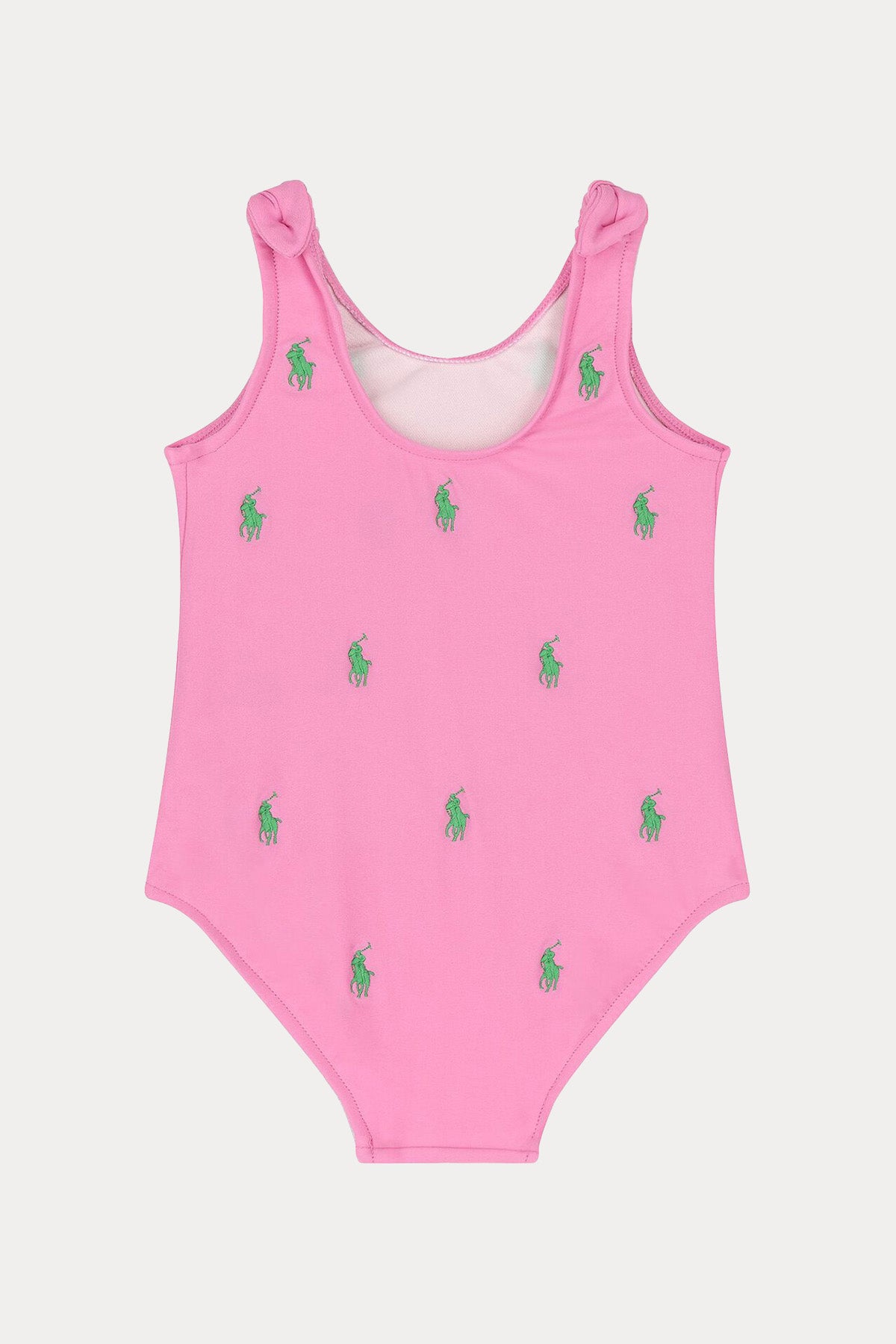 Polo Ralph Lauren Kids 3-12 Aylık Kız Bebek Pony Logolu Streç Mayo