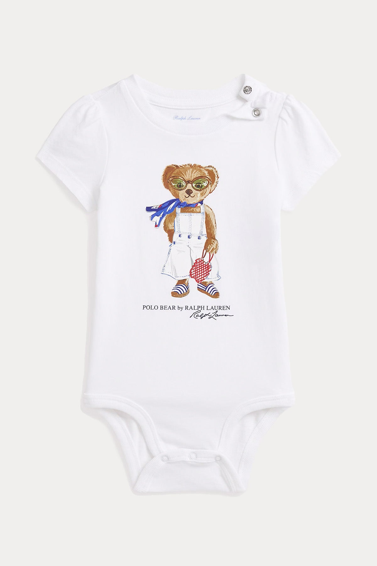 Polo Ralph Lauren Kids 3-6 Aylık Kız Bebek Polo Bear Tulum