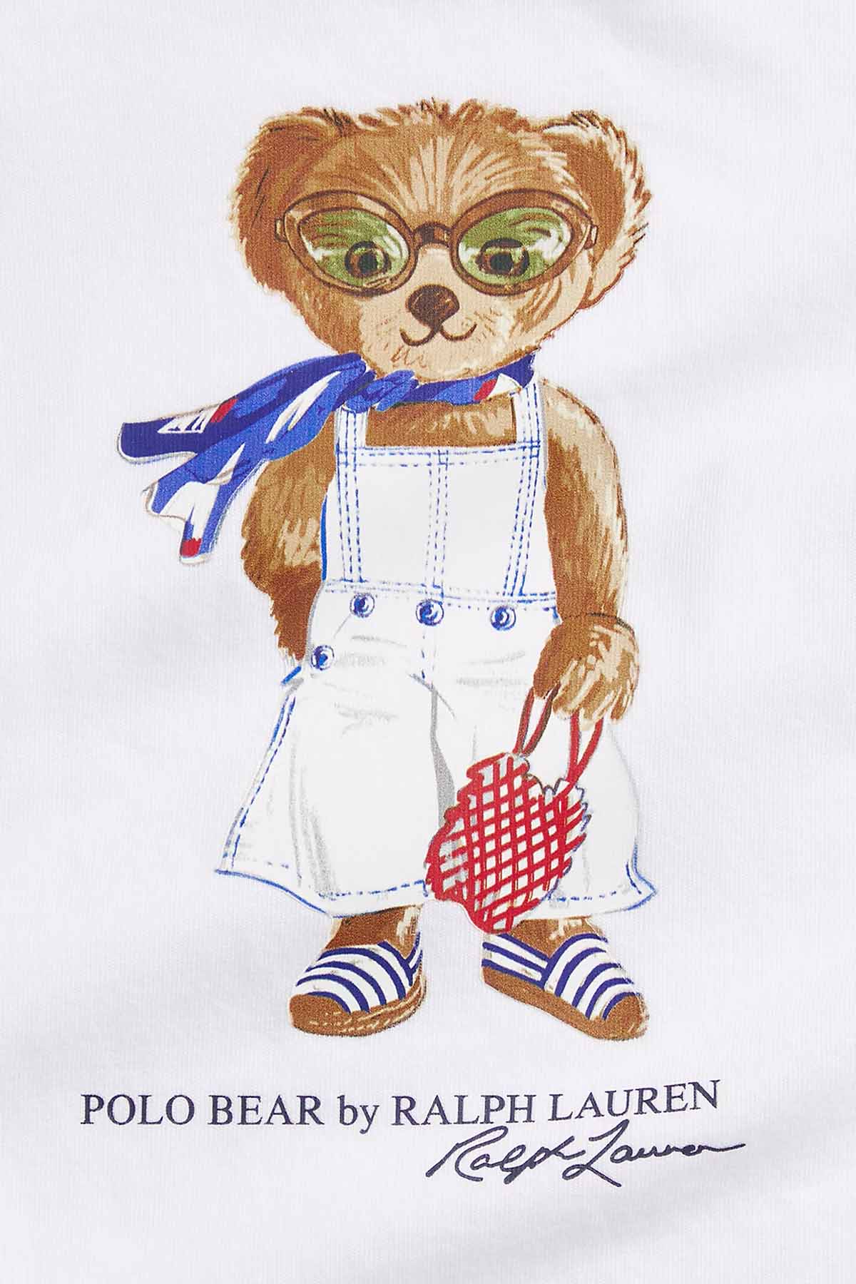 Polo Ralph Lauren Kids 3-6 Aylık Kız Bebek Polo Bear Tulum-Tulum-Libas