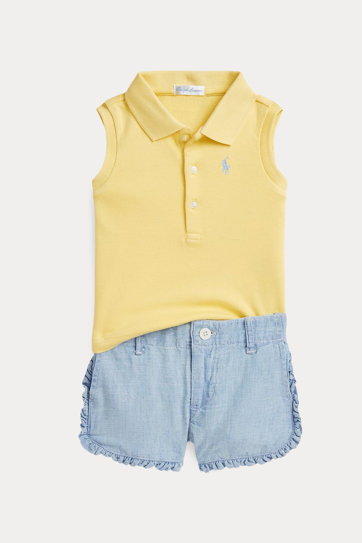 Polo Ralph Lauren Kids 12-18 Aylık Kız Bebek T-shirt - Şort Set