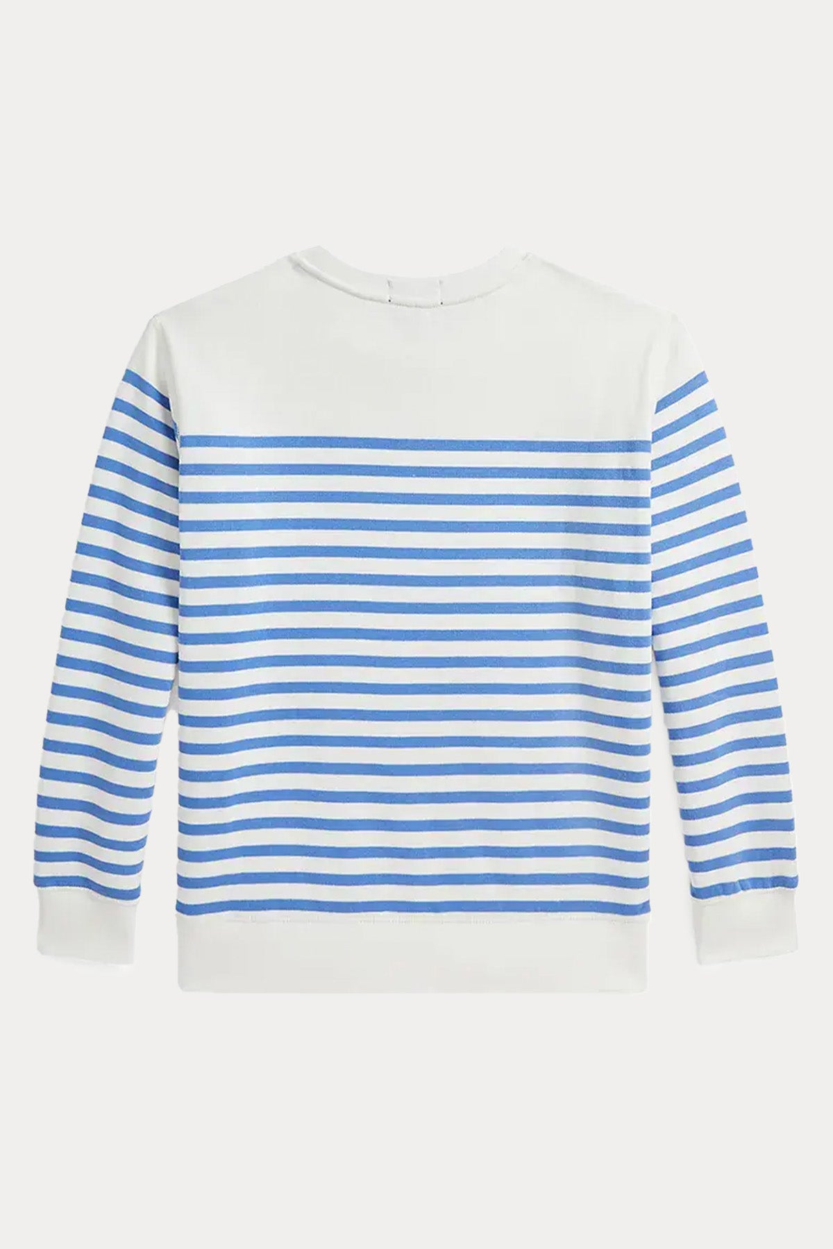 Polo Ralph Lauren Kids S-M Beden Unisex Çocuk Polo Bear Çizgili Sweatshirt