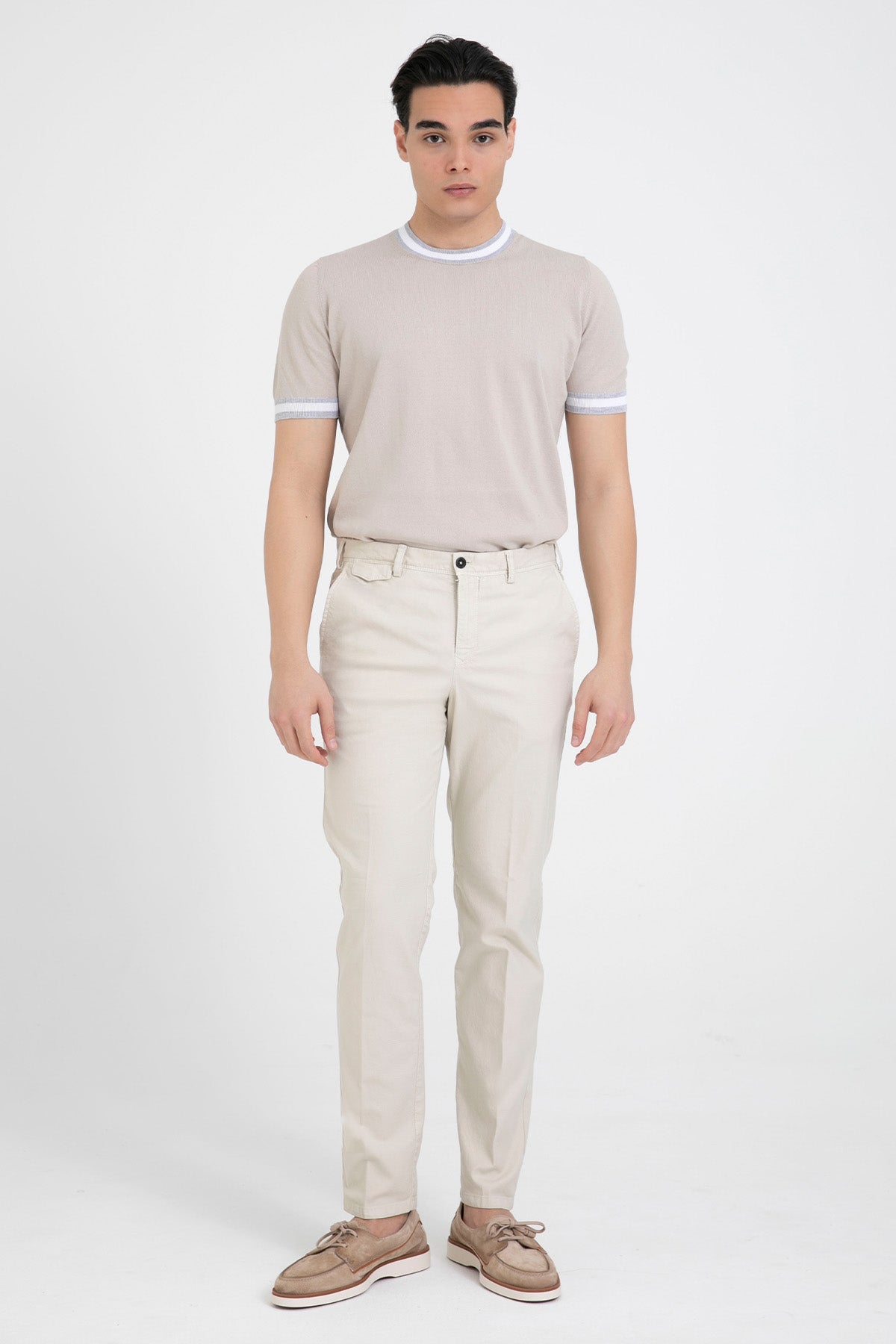 Pantaloni Torino Master Fit Yandan Cepli Streç Pantolon