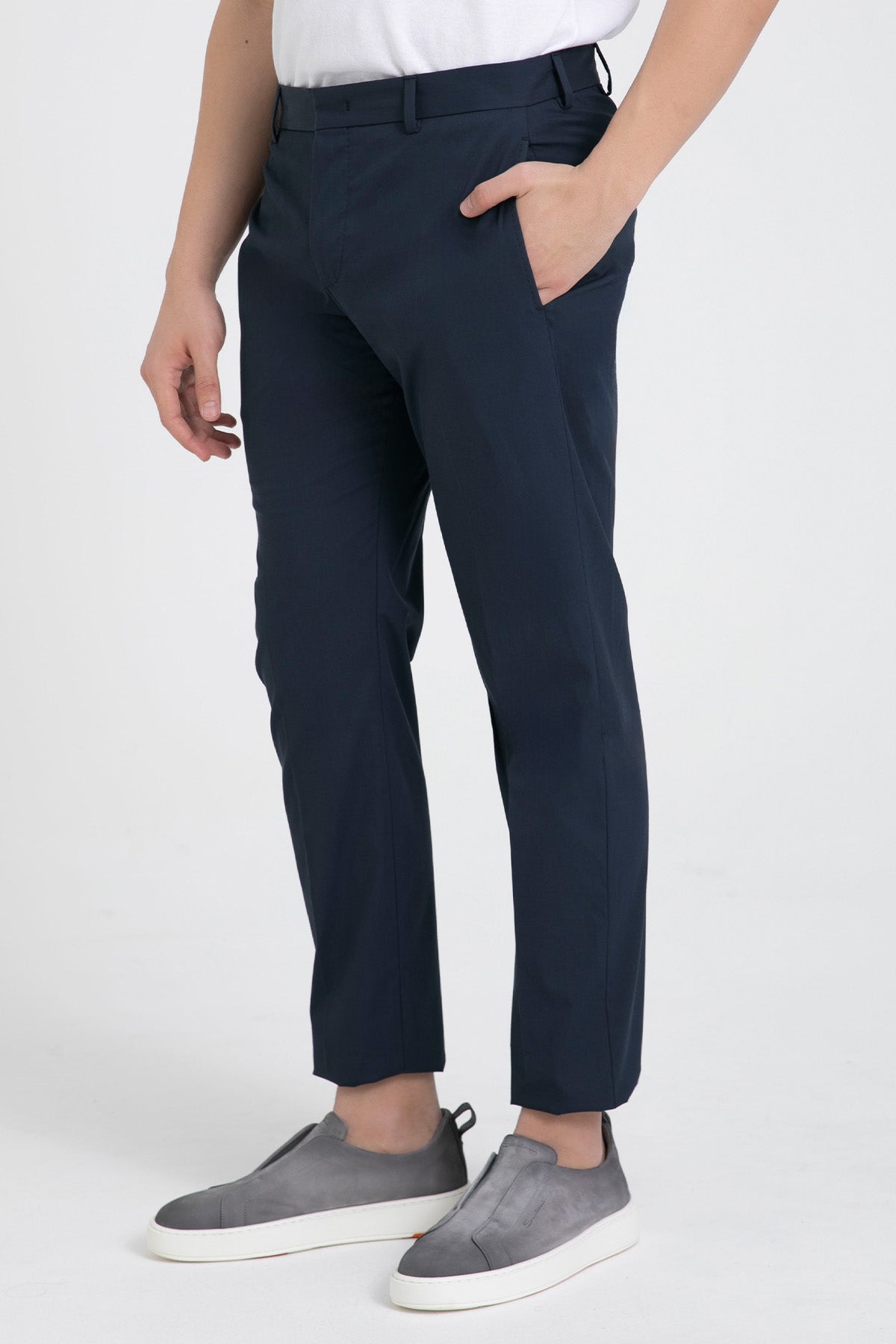 Pantaloni Torino Epsilon Yandan Cepli Streç Pantolon