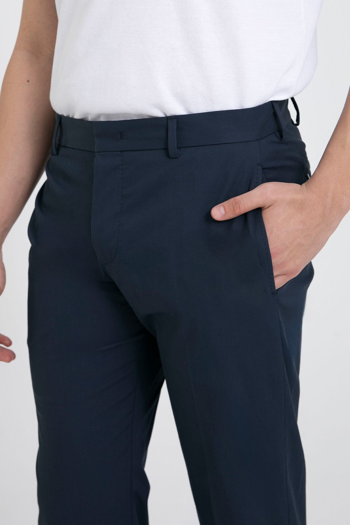 Pantaloni Torino Epsilon Yandan Cepli Streç Pantolon