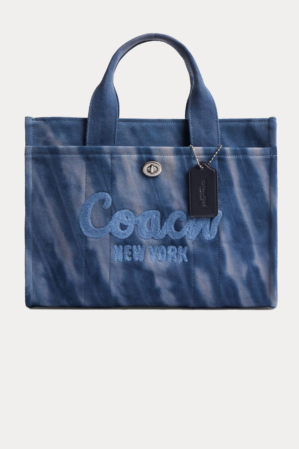 Coach Logolu Denim Shopping Bag Çanta