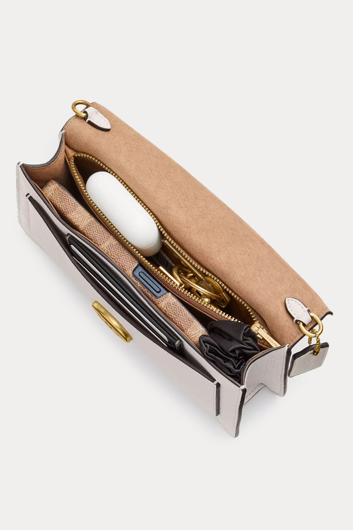 Coach Logolu Deri Omuz Çantası