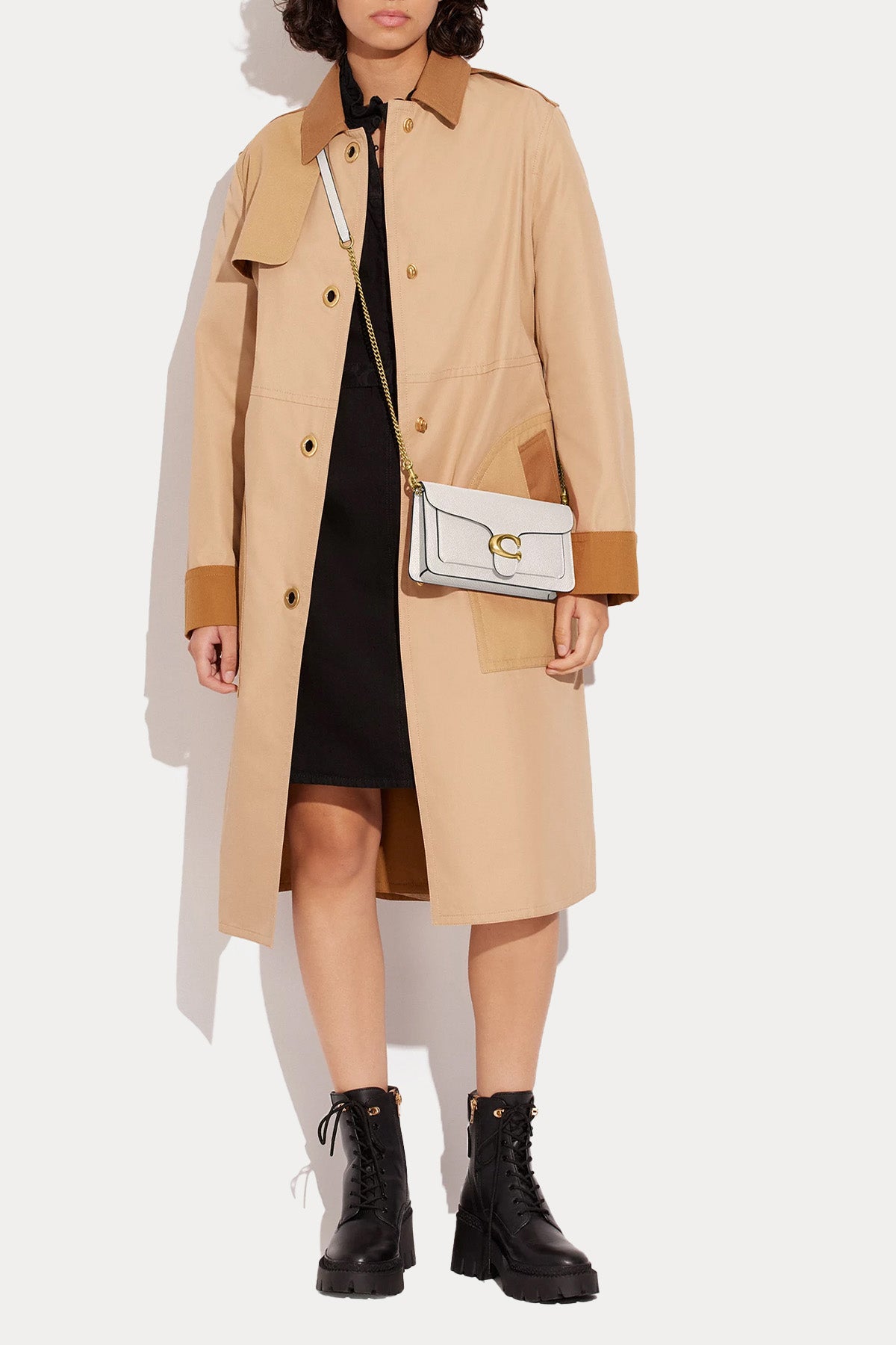 Coach Logolu Deri Omuz Çantası