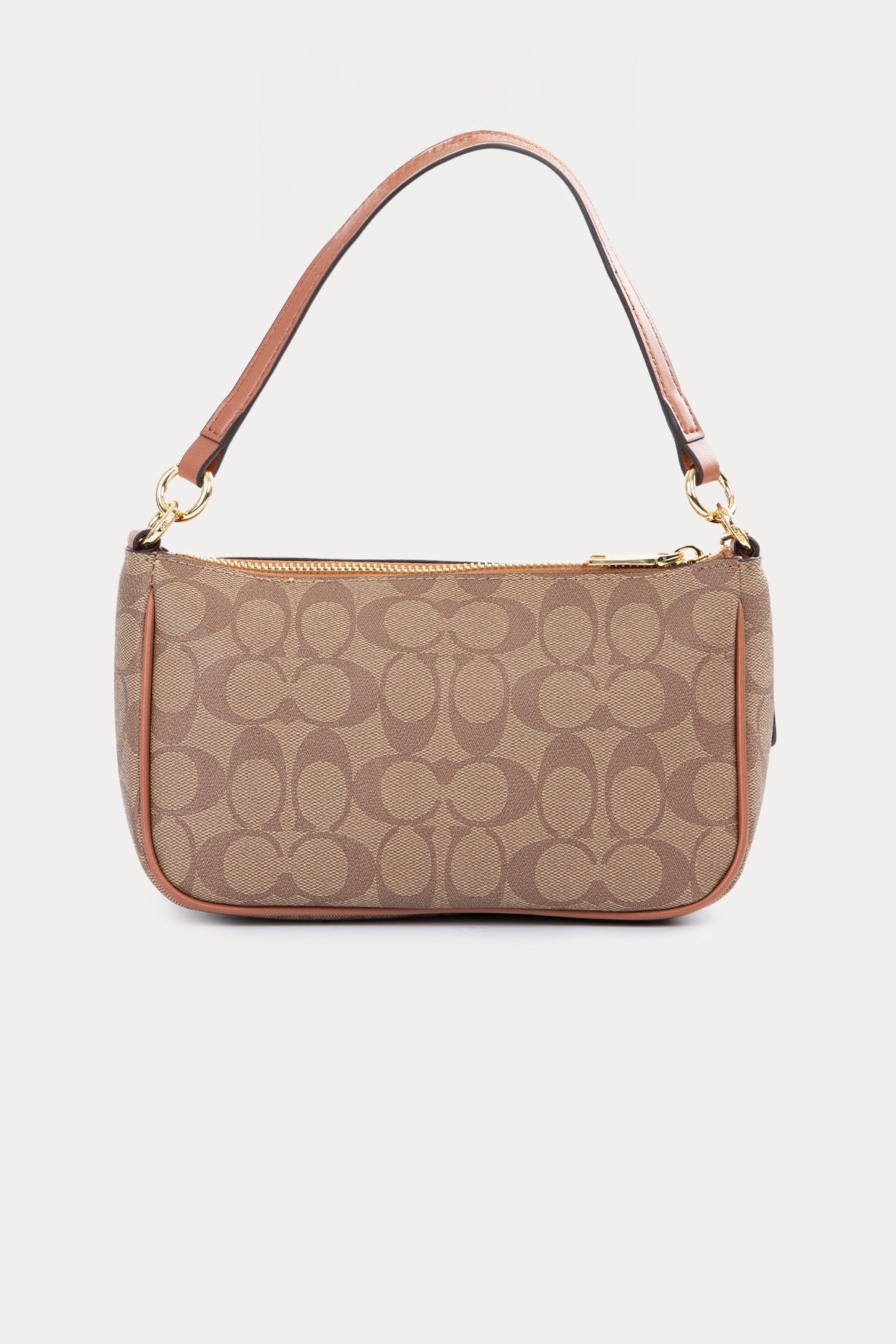 Coach Logolu Deri Omuz Çantası