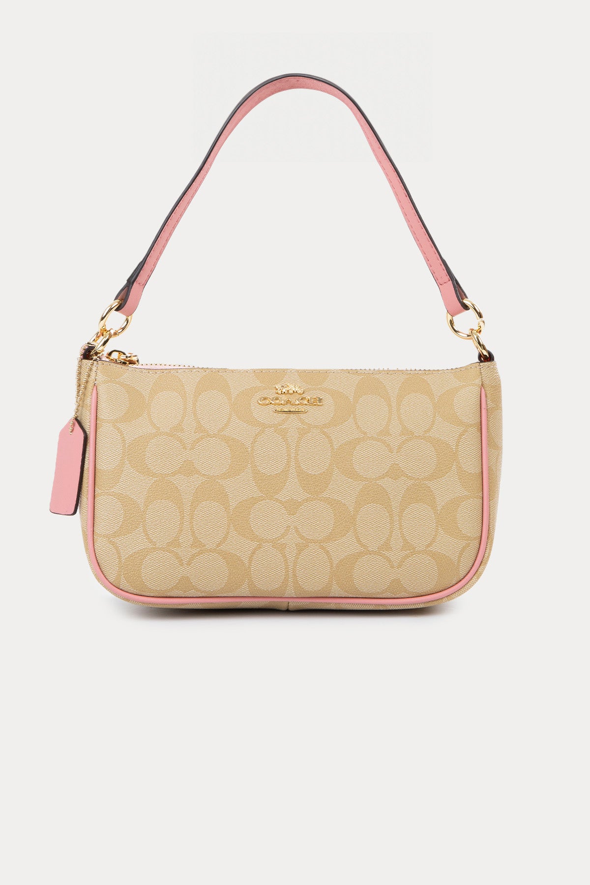 Coach Logolu Deri Omuz Çantası