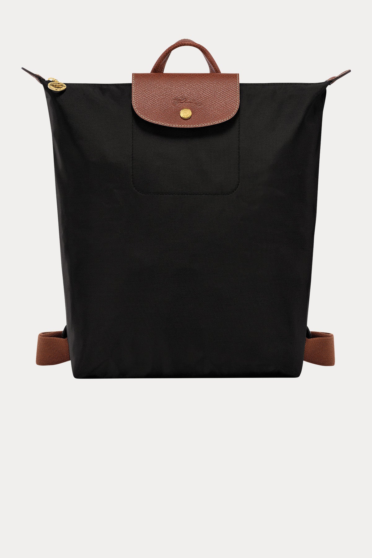 Longchamp Deri Detaylı Logolu Sırt Çantası