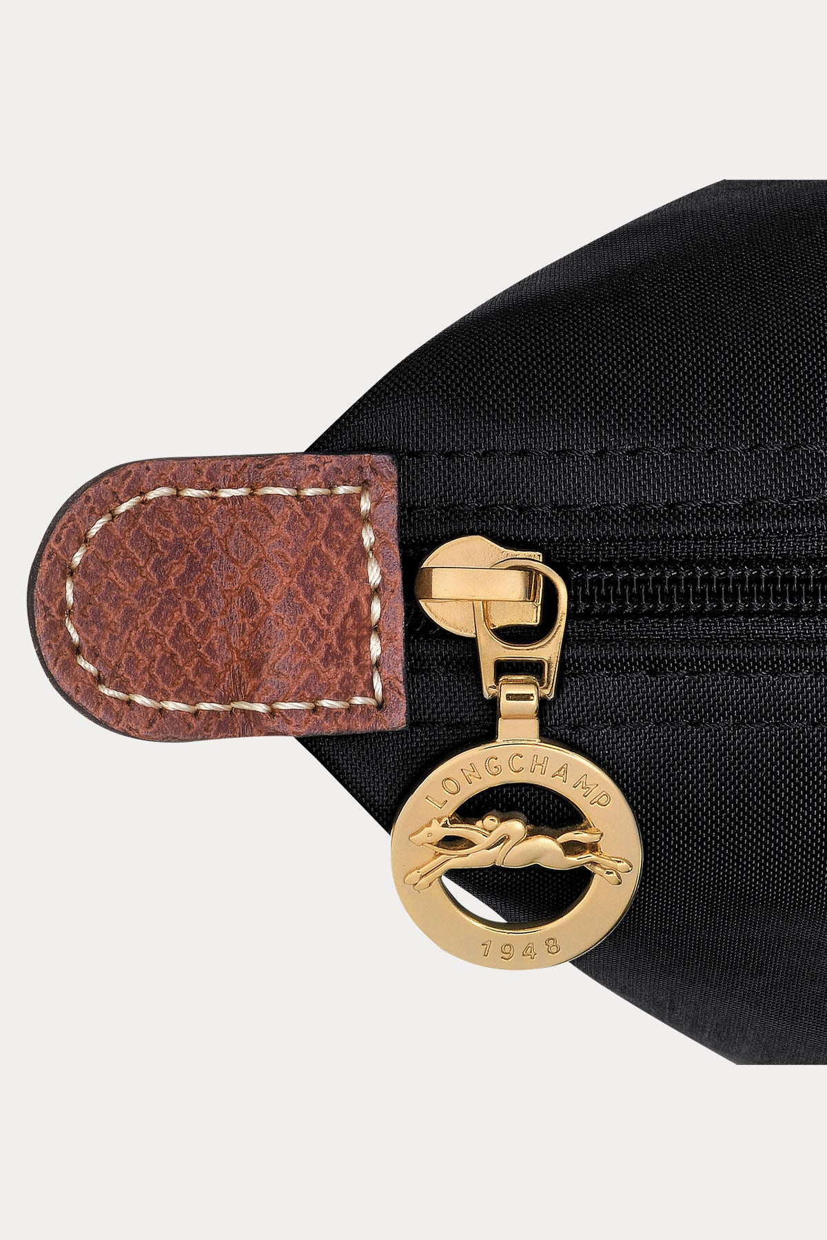 Longchamp Deri Detaylı Logolu Sırt Çantası