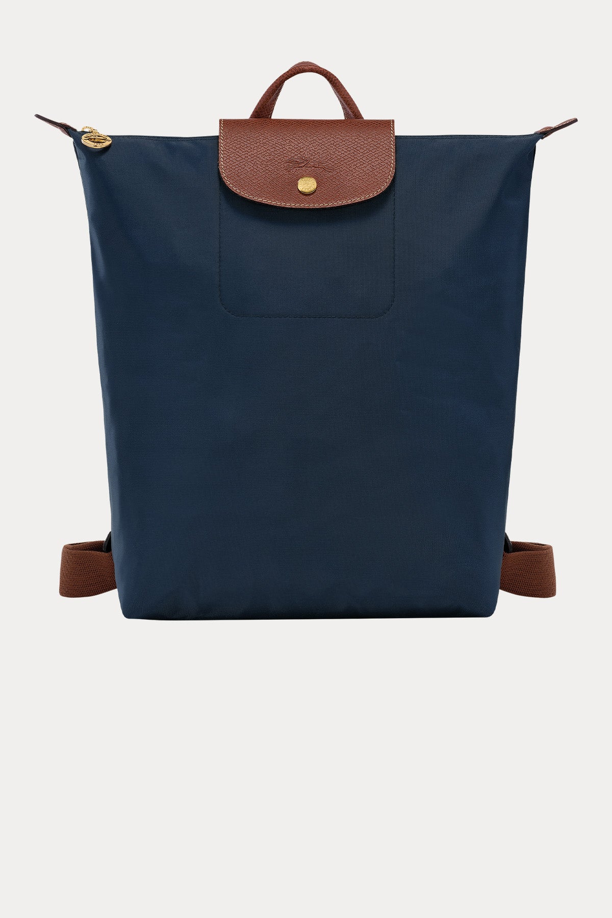 Longchamp Deri Detaylı Logolu Sırt Çantası