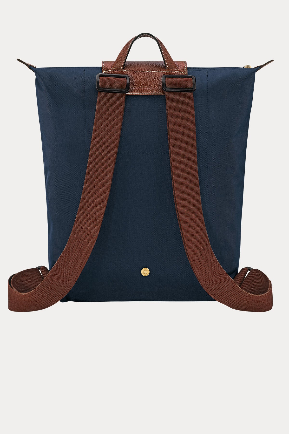 Longchamp Deri Detaylı Logolu Sırt Çantası