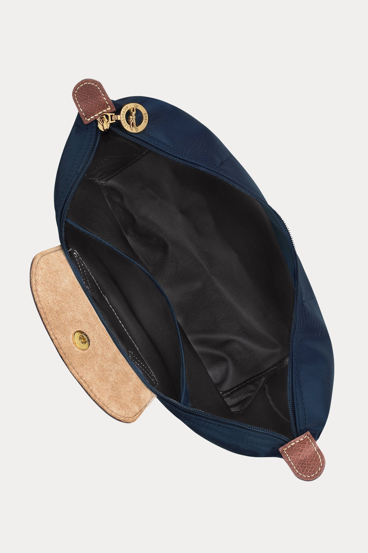 Longchamp Deri Detaylı Logolu Sırt Çantası