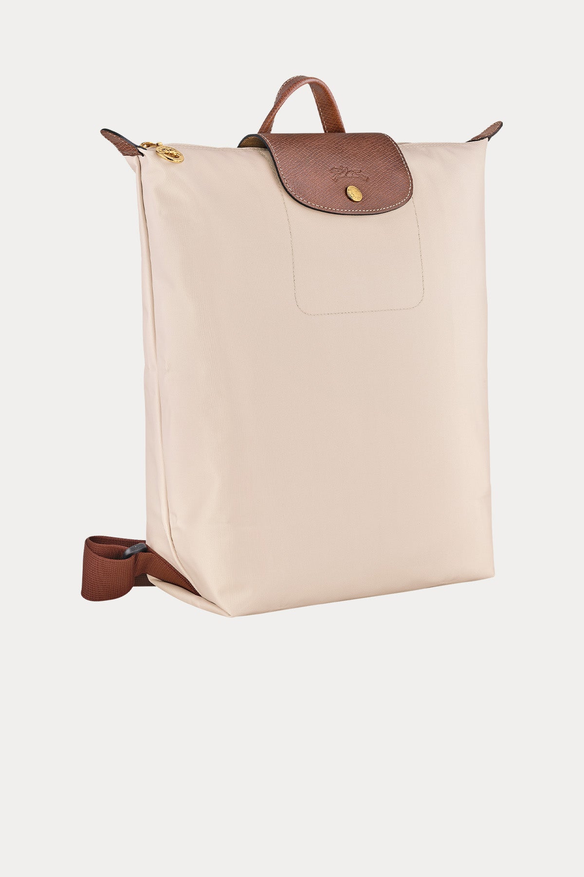 Longchamp Deri Detaylı Logolu Sırt Çantası