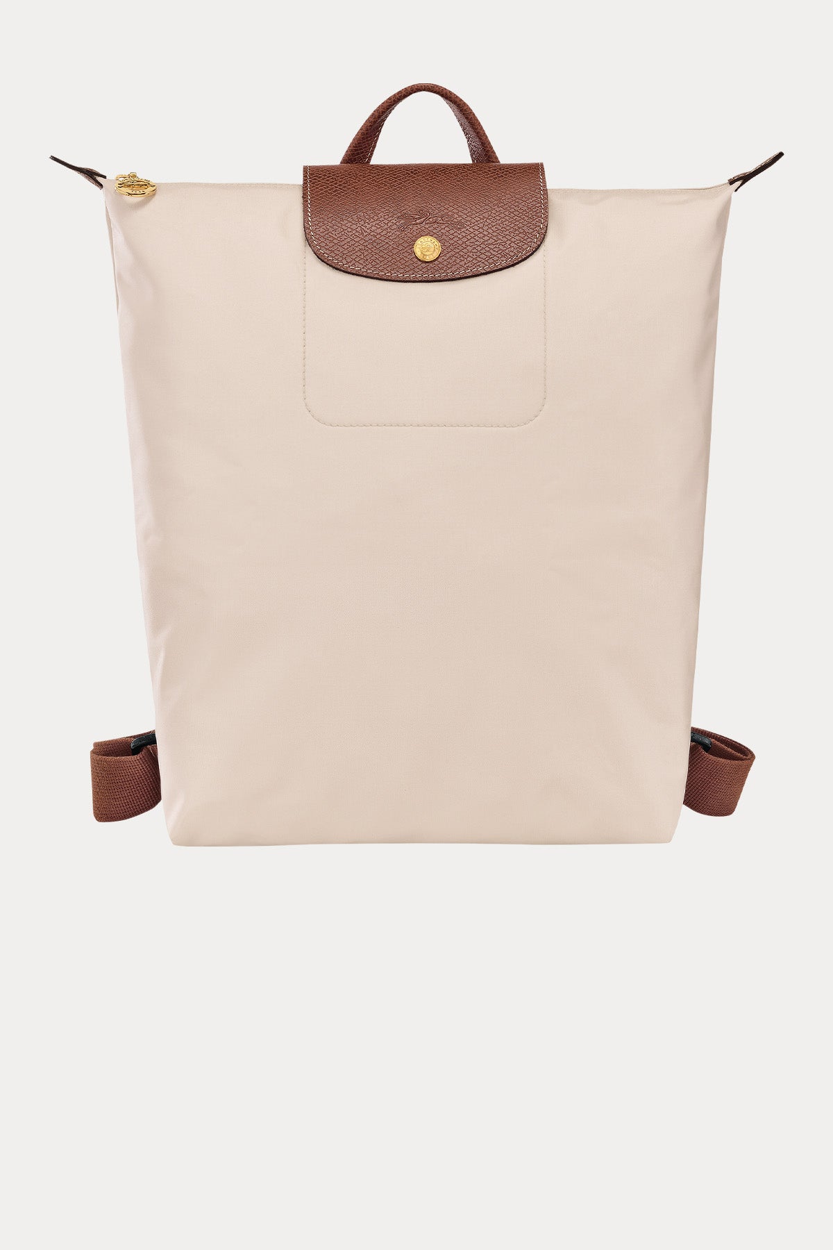 Longchamp Deri Detaylı Logolu Sırt Çantası