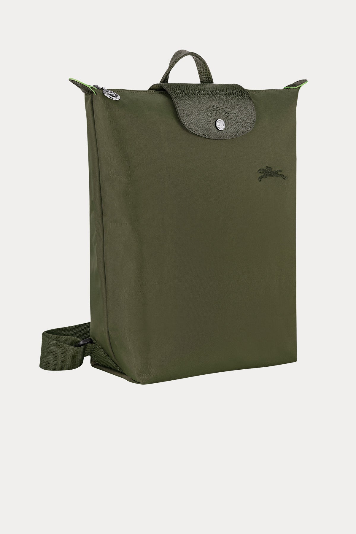 Longchamp Deri Detaylı Logolu Sırt Çantası