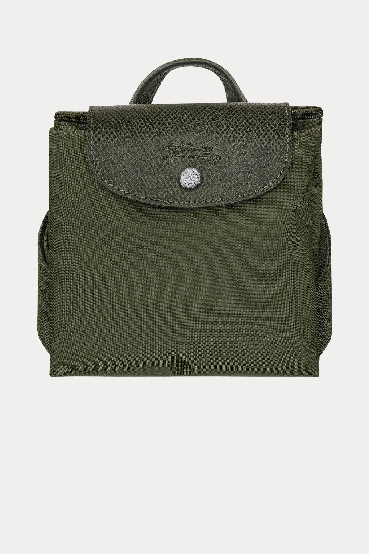 Longchamp Deri Detaylı Logolu Sırt Çantası