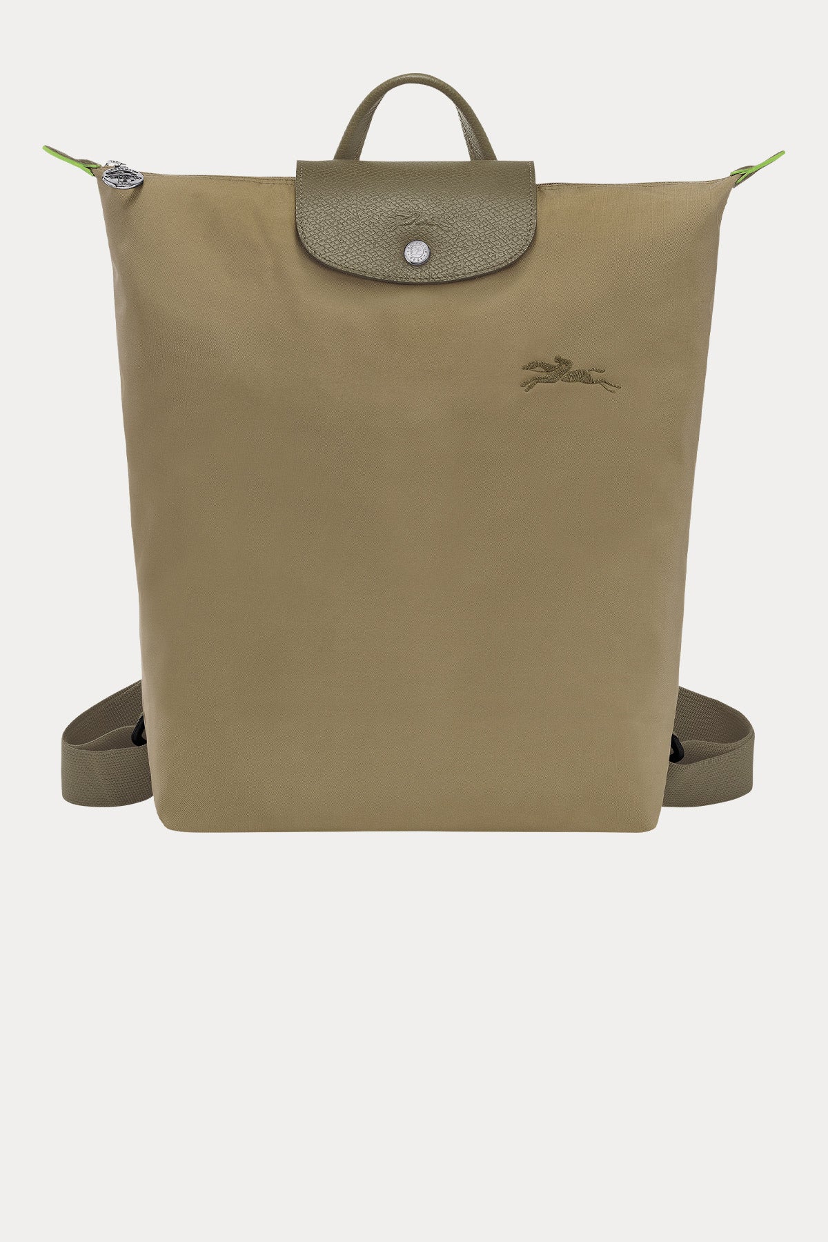 Longchamp Deri Detaylı Logolu Sırt Çantası