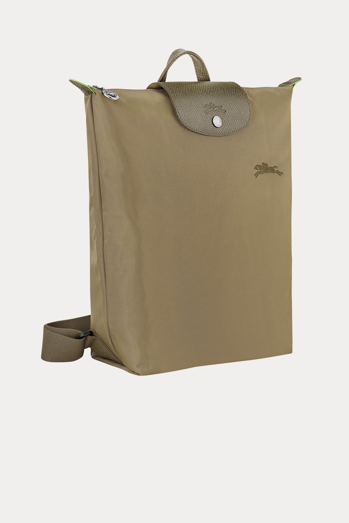 Longchamp Deri Detaylı Logolu Sırt Çantası