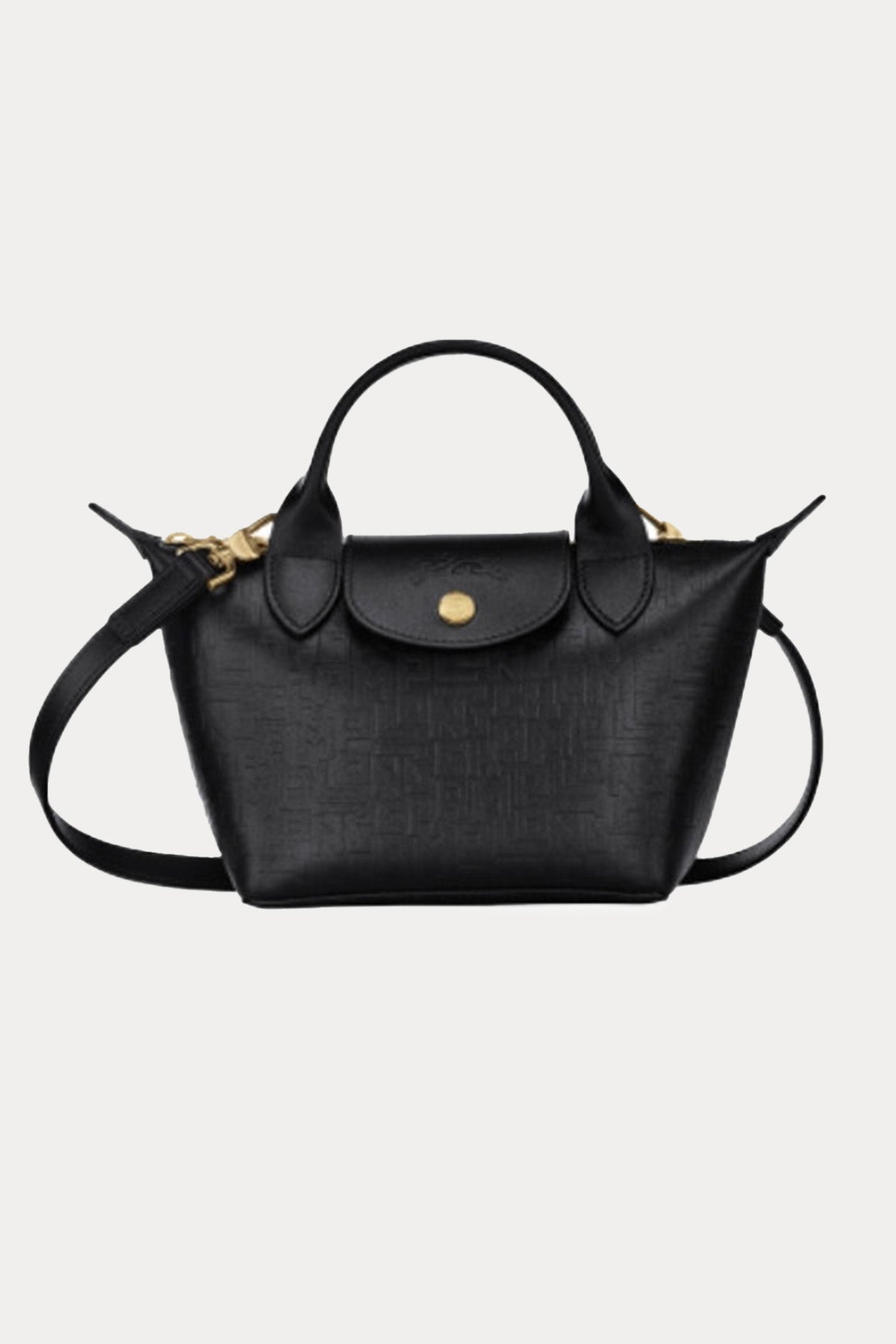 Longchamp Logolu Deri Omuz Çantası