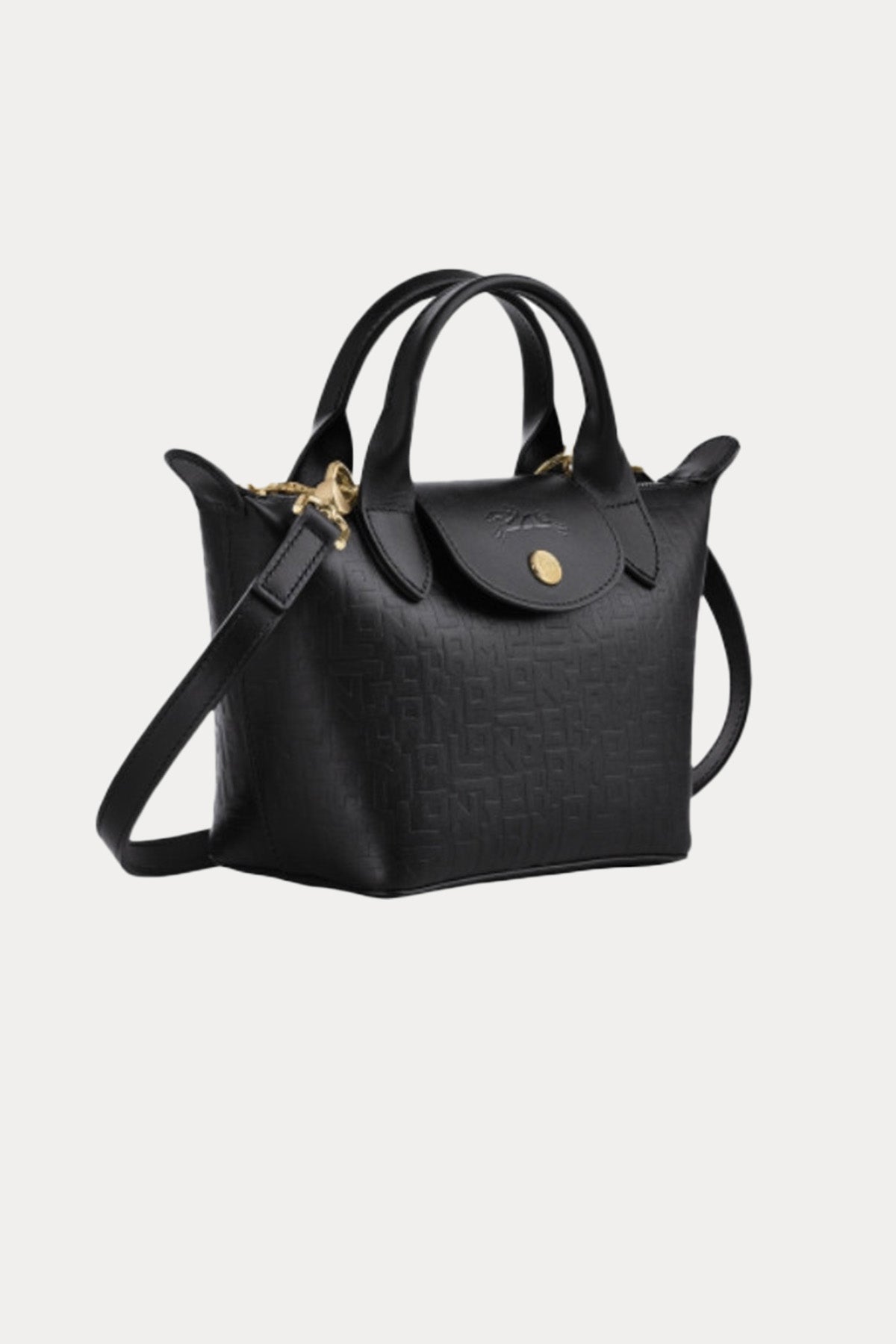 Longchamp Logolu Deri Omuz Çantası