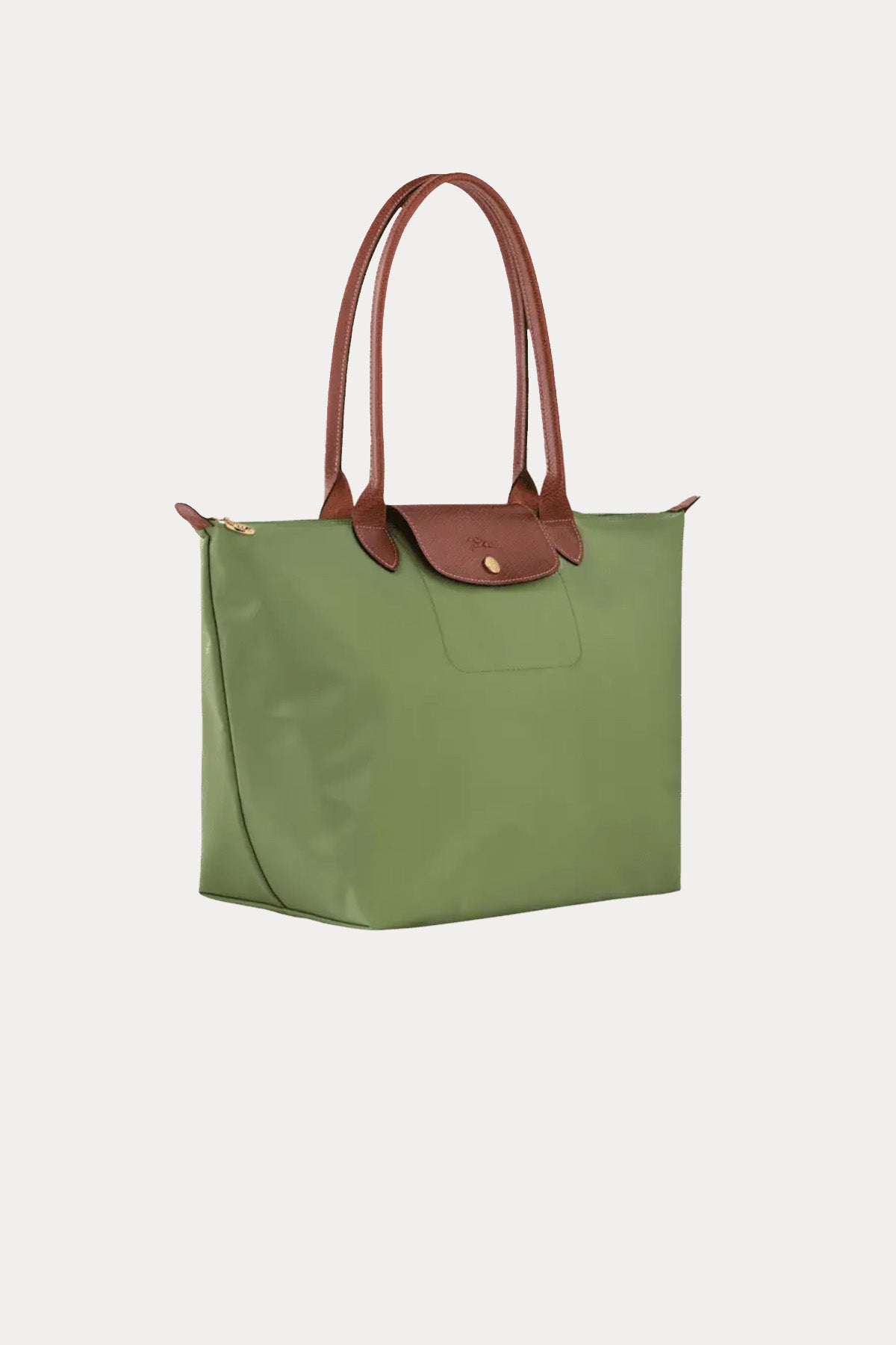 Longchamp Deri Detaylı Logolu Omuz Çantası