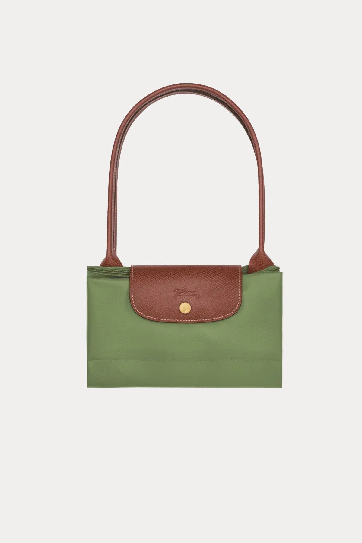 Longchamp Deri Detaylı Logolu Omuz Çantası