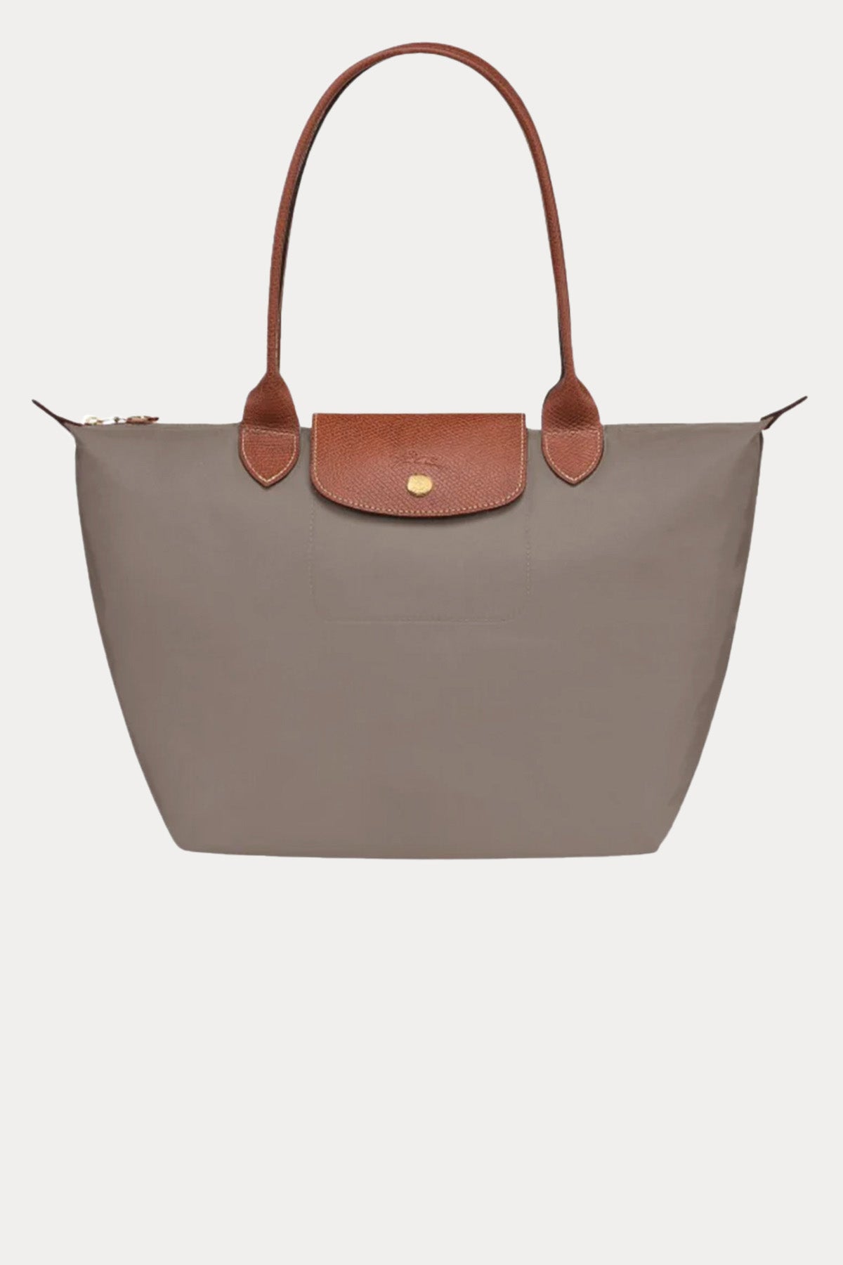 Longchamp Deri Detaylı Logolu Omuz Çantası