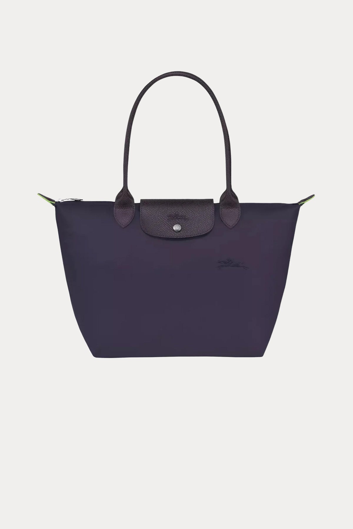 Longchamp Deri Detaylı Logolu Omuz Çantası