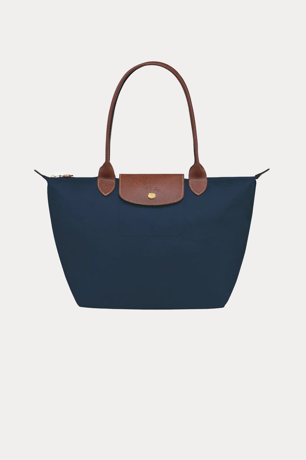 Longchamp Deri Detaylı Logolu Omuz Çantası