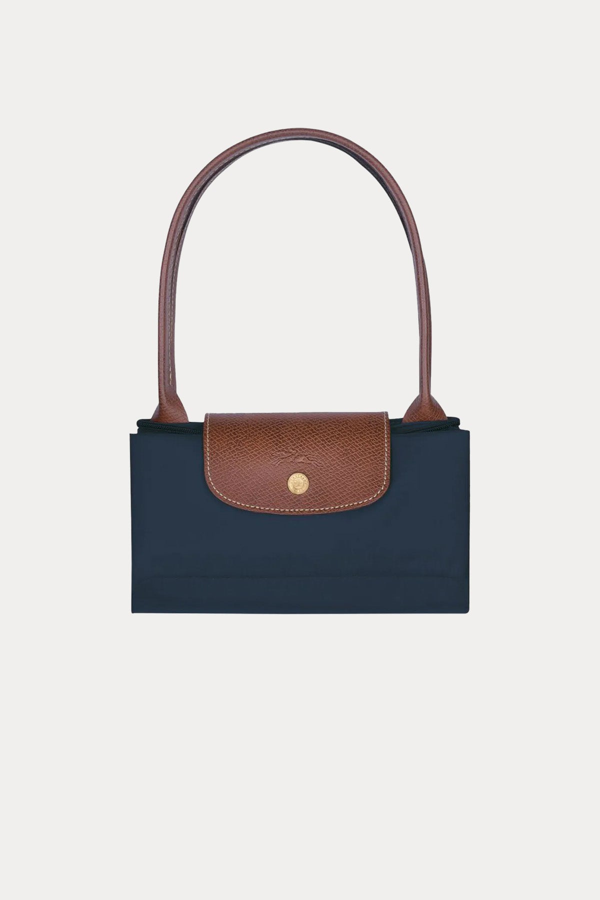 Longchamp Deri Detaylı Logolu Omuz Çantası