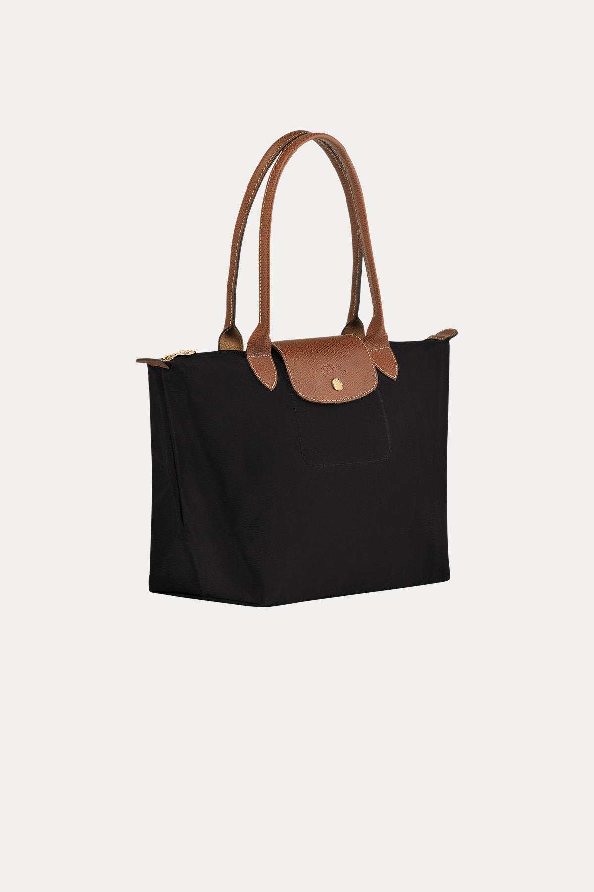 Longchamp Deri Detaylı Logolu Omuz Çantası