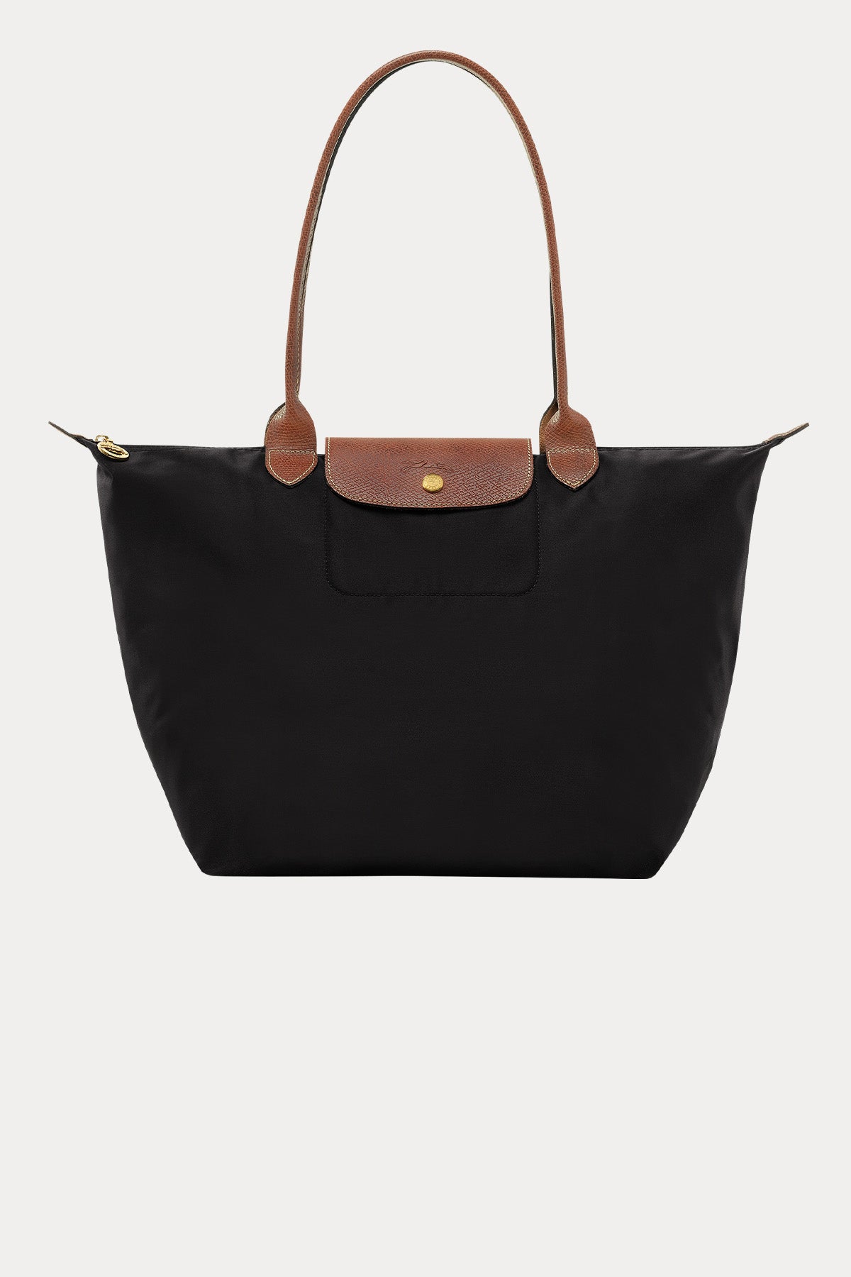 Longchamp Deri Detaylı Logolu Omuz Çantası