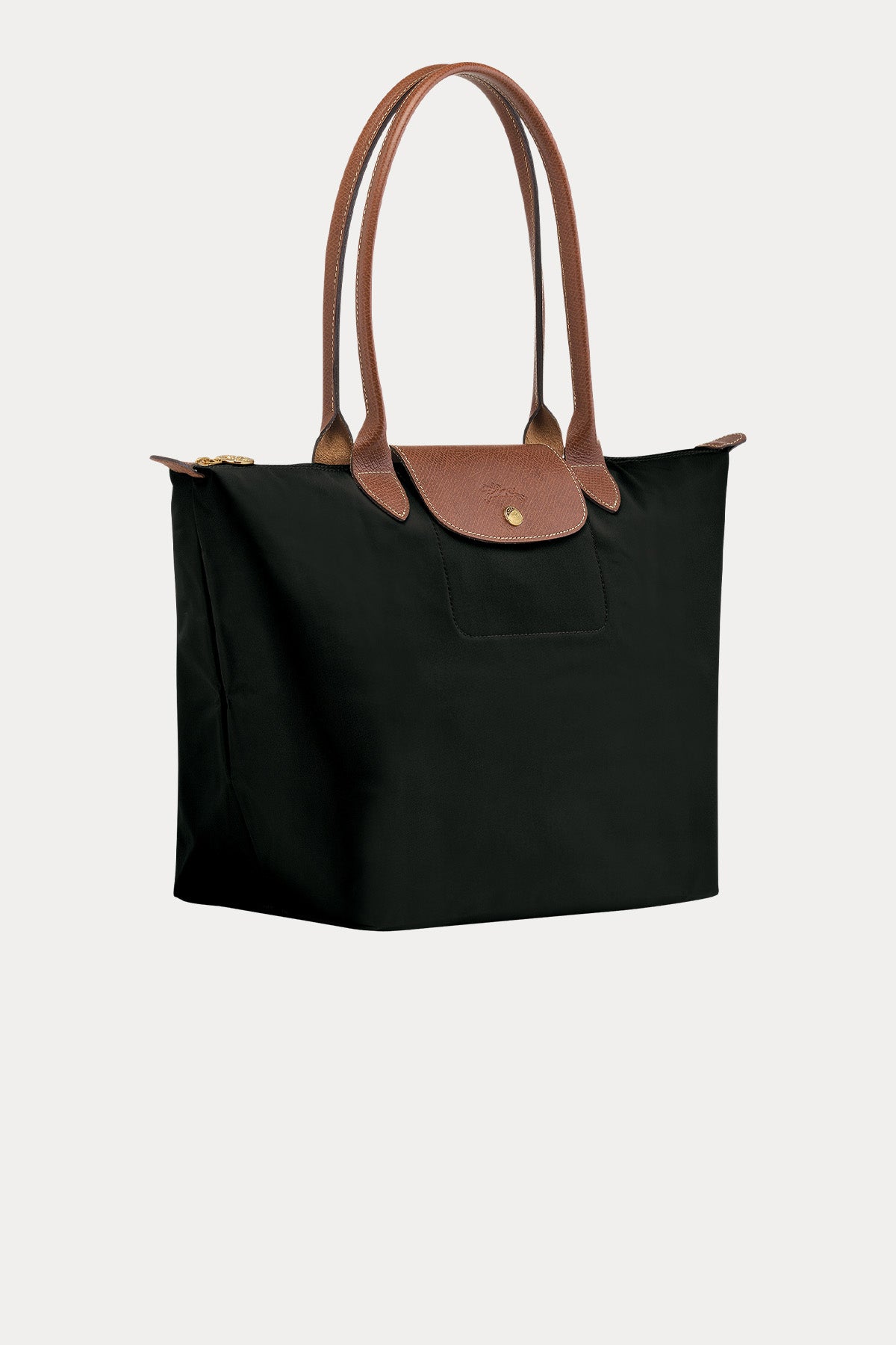 Longchamp Deri Detaylı Logolu Omuz Çantası