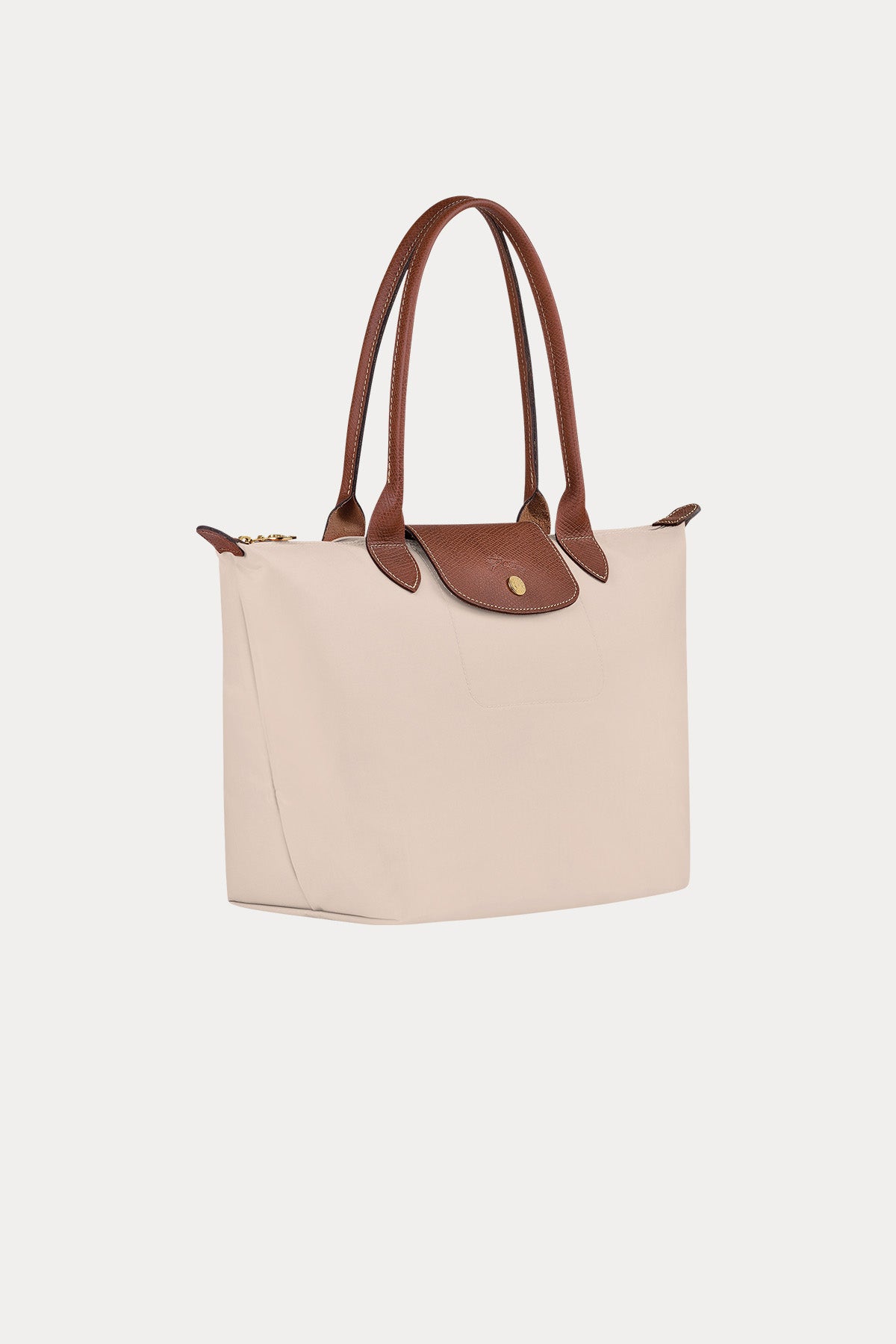 Longchamp Deri Detaylı Logolu Omuz Çantası-Çanta-Libas