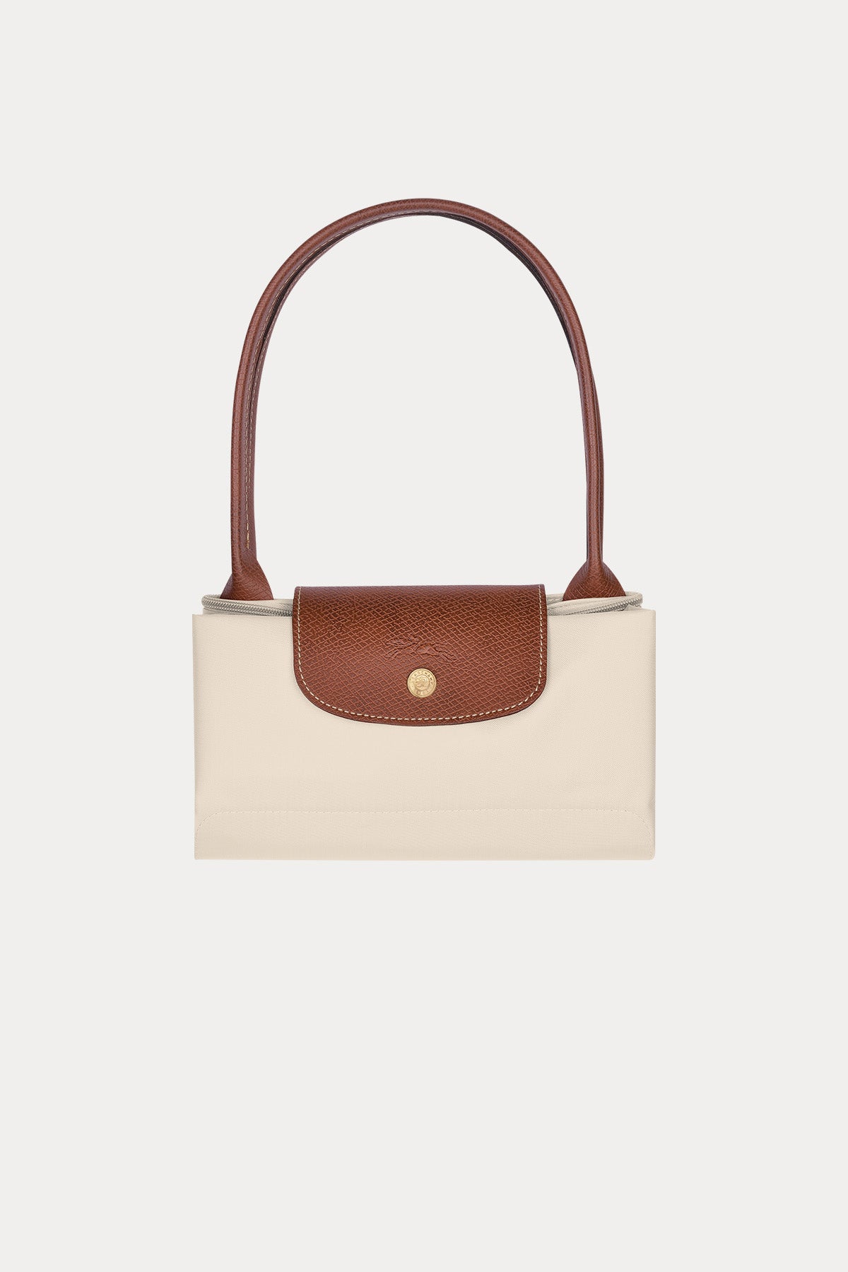 Longchamp Deri Detaylı Logolu Omuz Çantası-Çanta-Libas