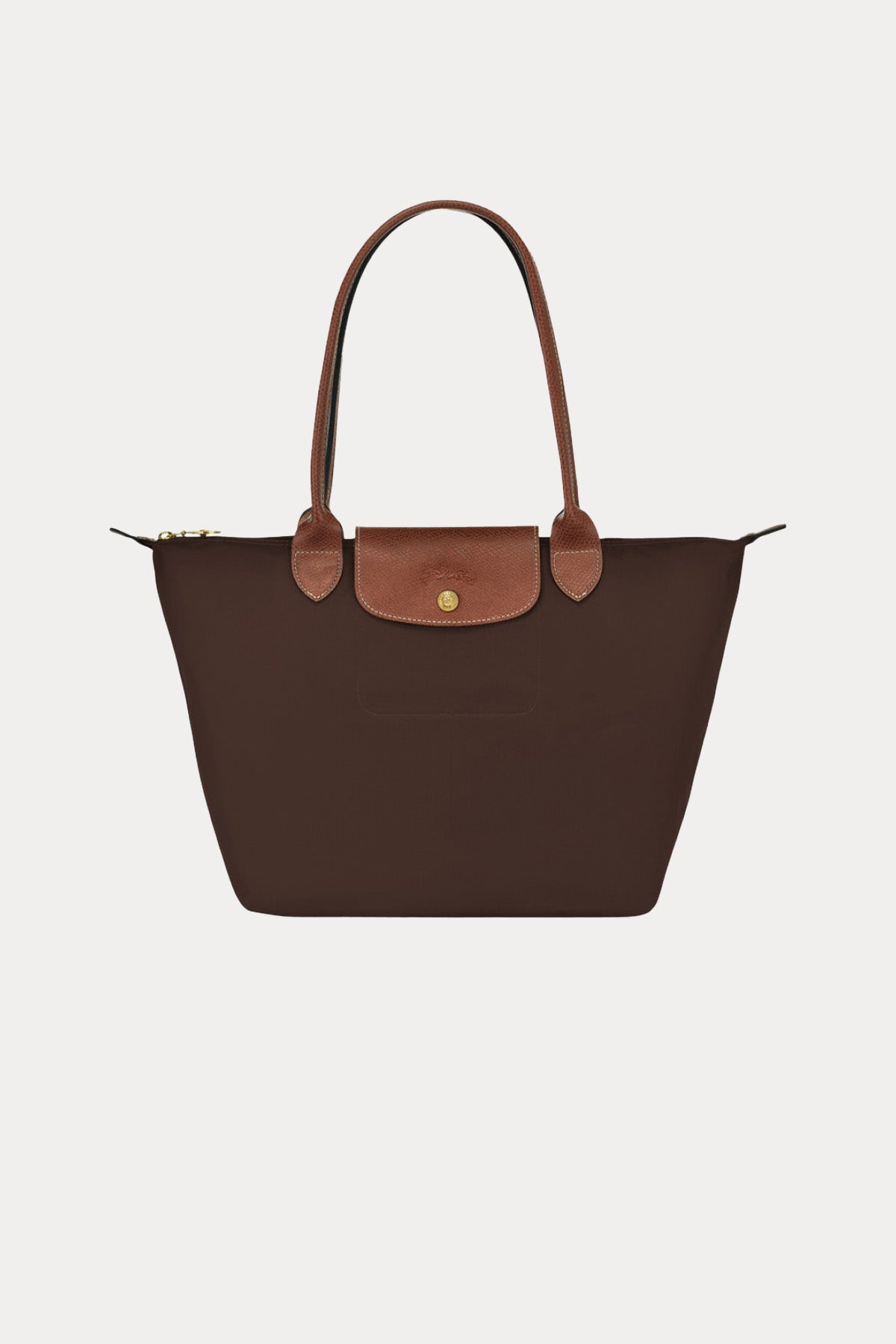 Longchamp Deri Detaylı Logolu Omuz Çantası