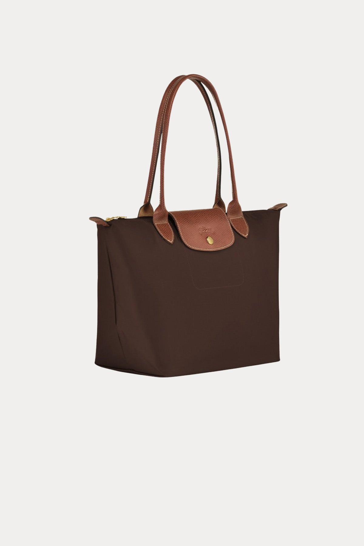 Longchamp Deri Detaylı Logolu Omuz Çantası-Çanta-Libas