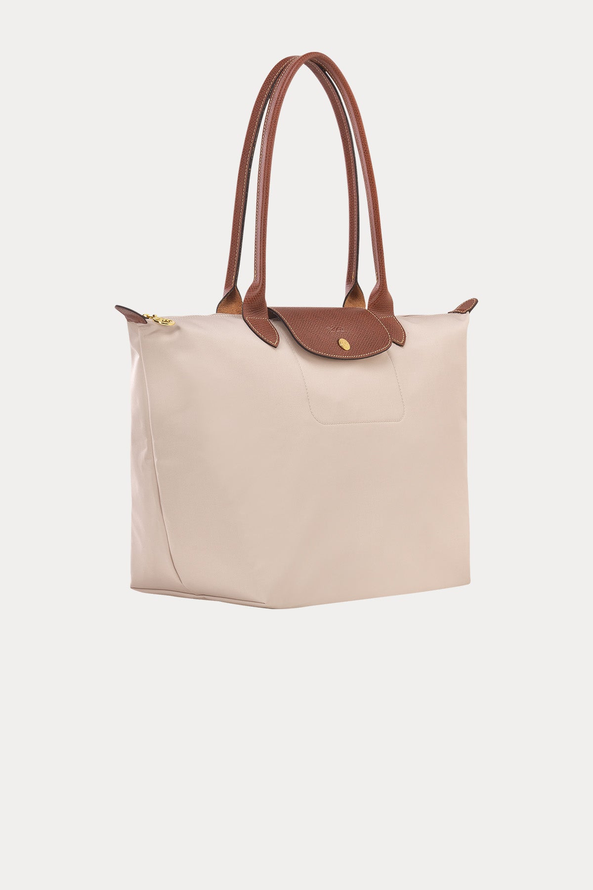 Longchamp Deri Detaylı Logolu Omuz Çantası