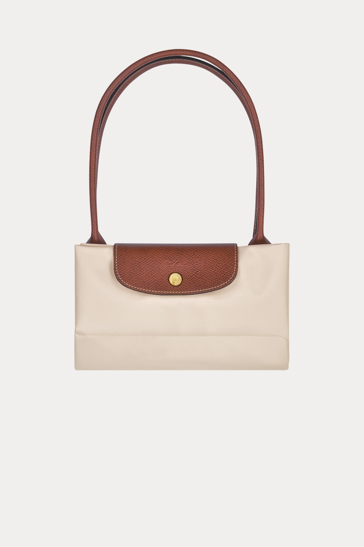 Longchamp Deri Detaylı Logolu Omuz Çantası