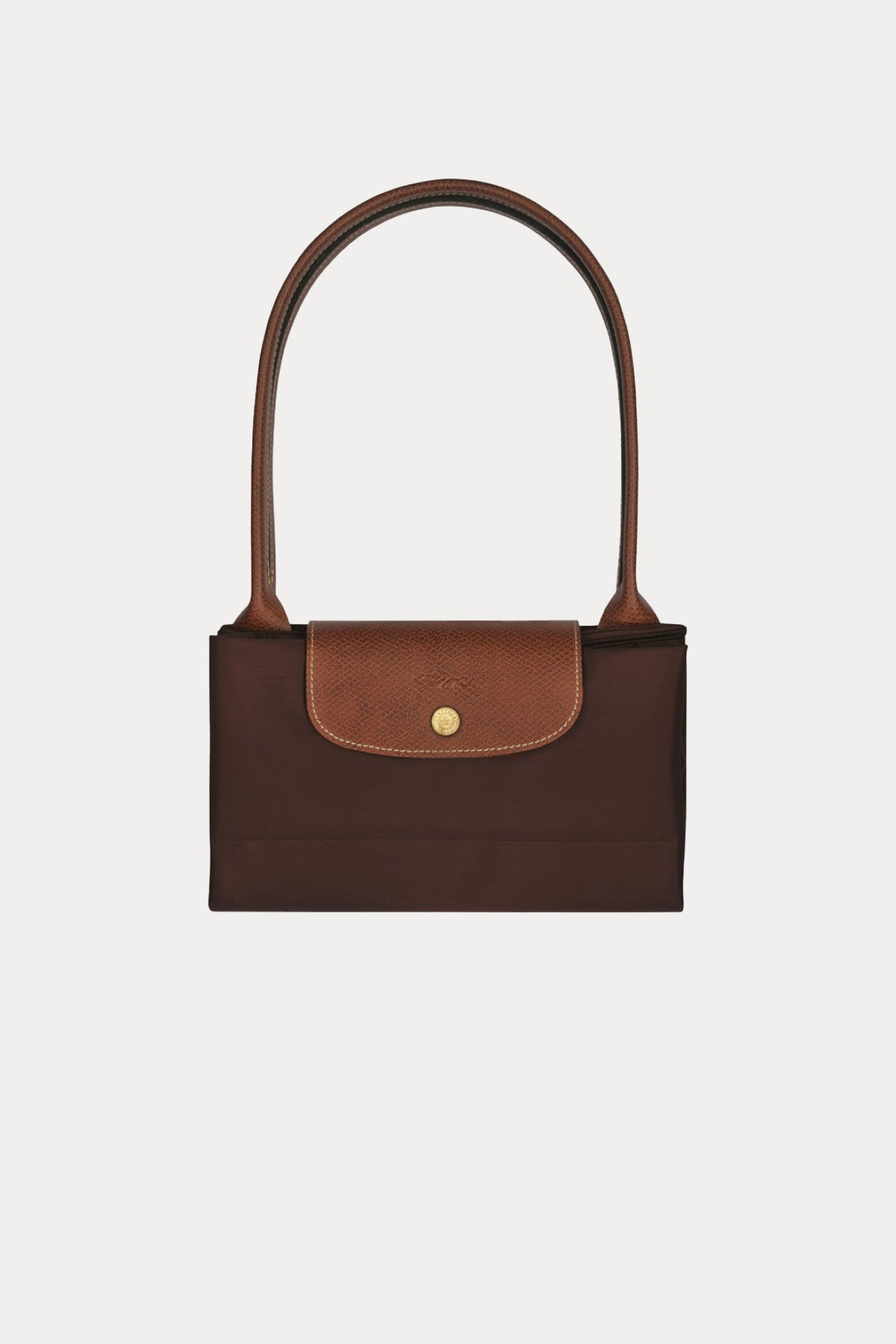 Longchamp Deri Detaylı Logolu Omuz Çantası