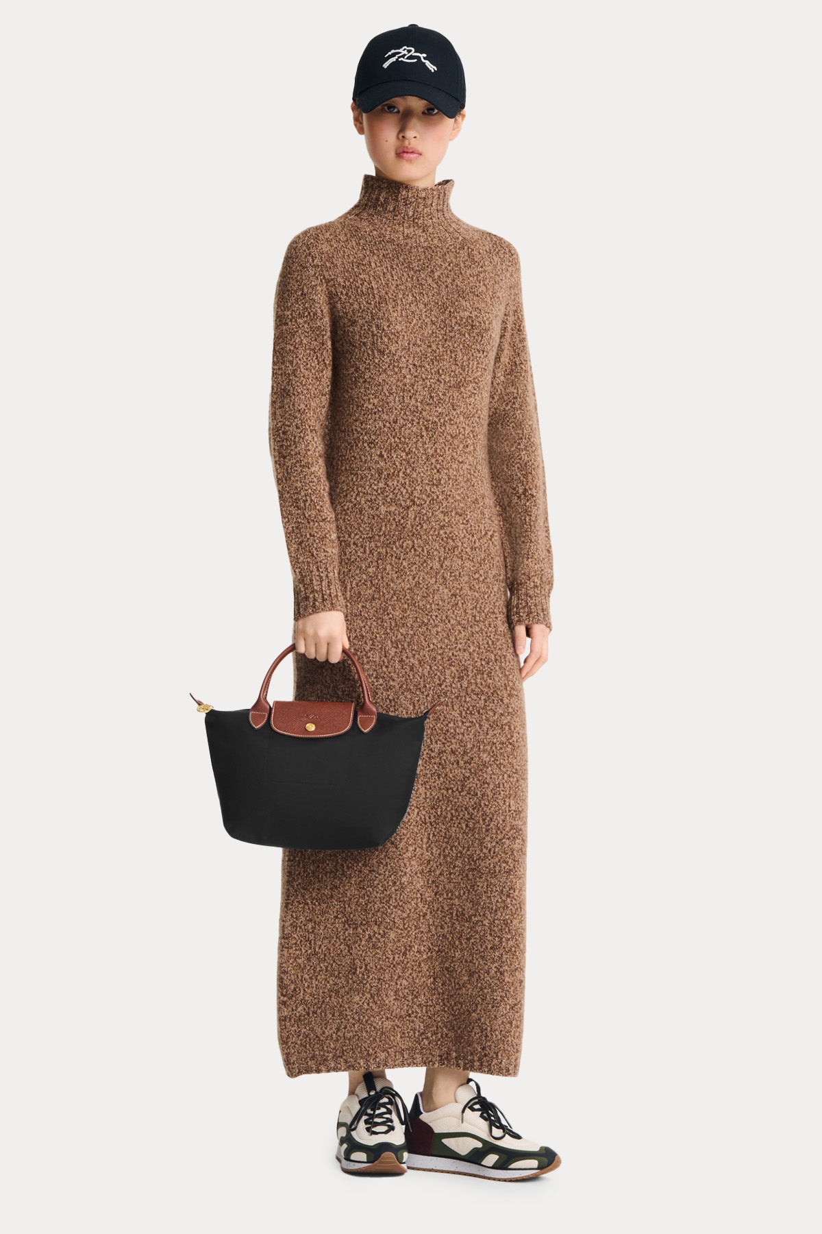 Longchamp Deri Detaylı Logolu El Çantası