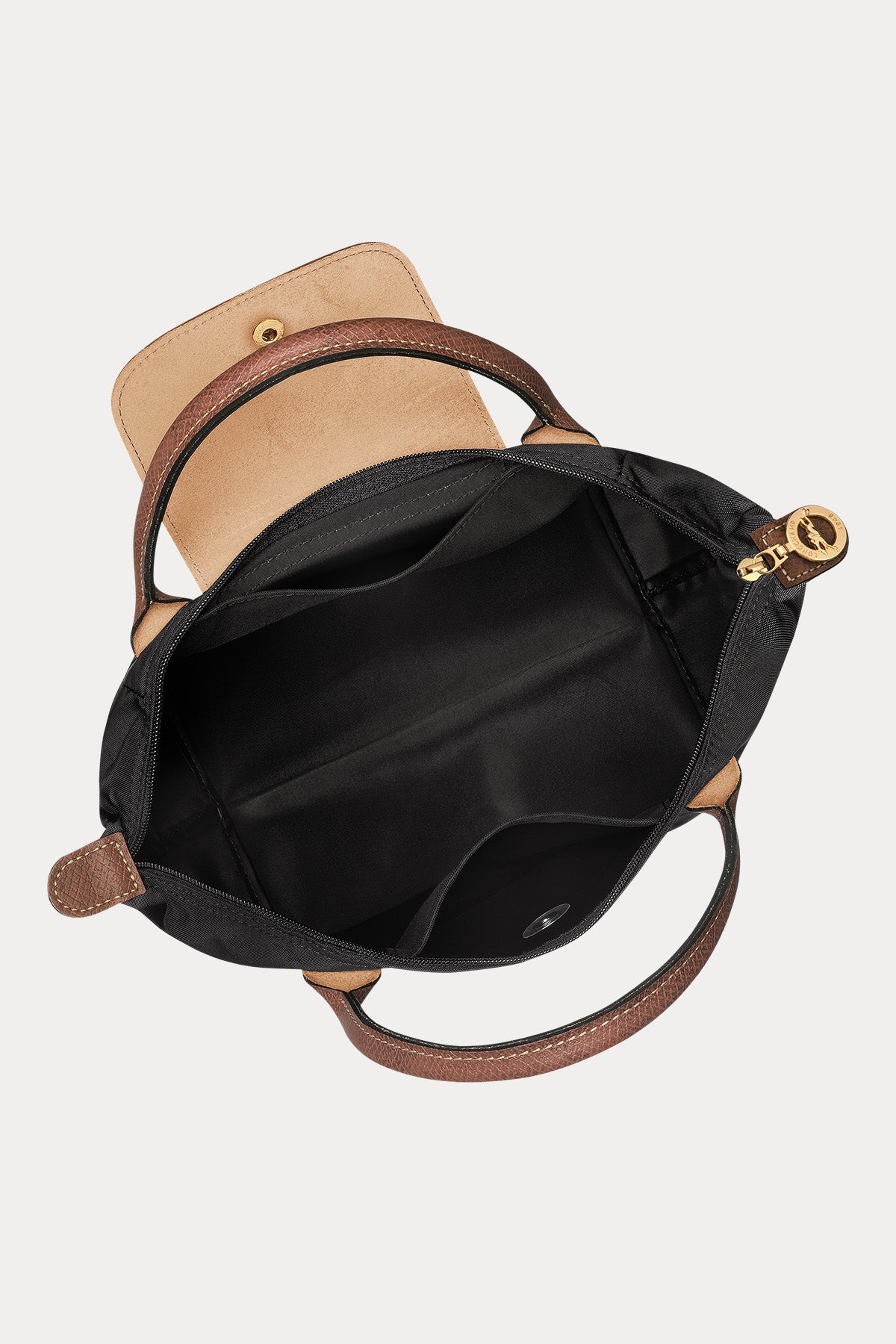 Longchamp Deri Detaylı Logolu El Çantası