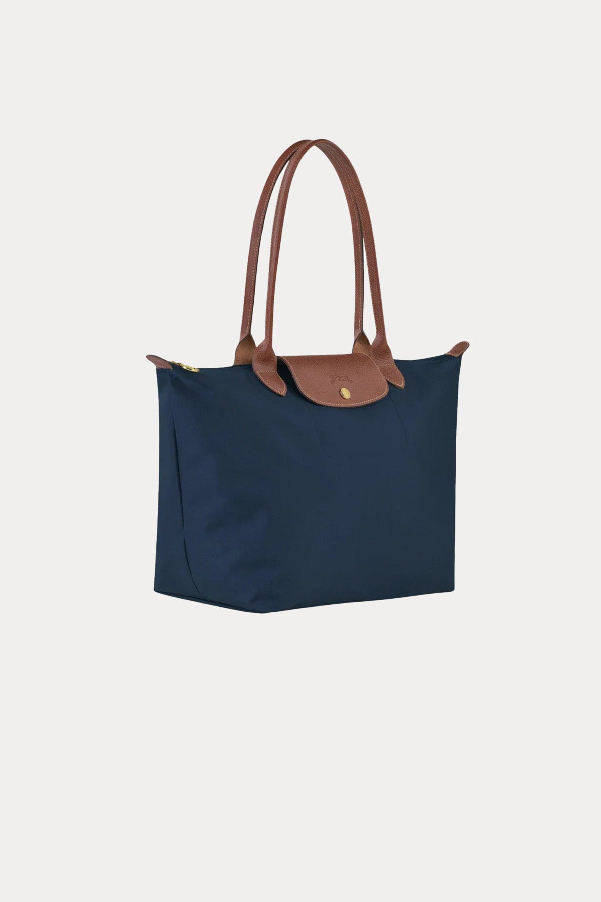 Longchamp Deri Detaylı Logolu Omuz Çantası