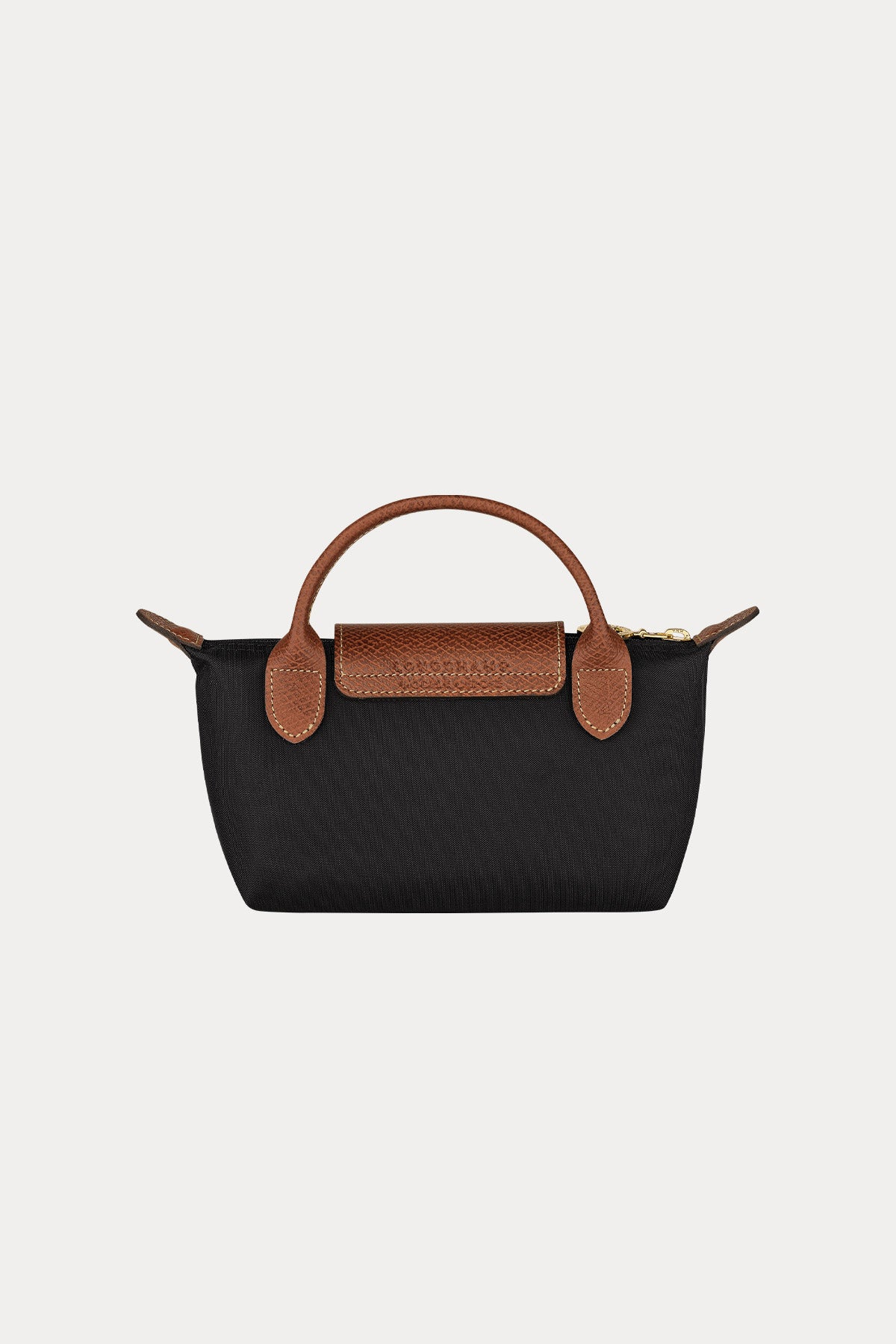 Longchamp Deri Detaylı Logolu El Çantası-Çanta-Libas