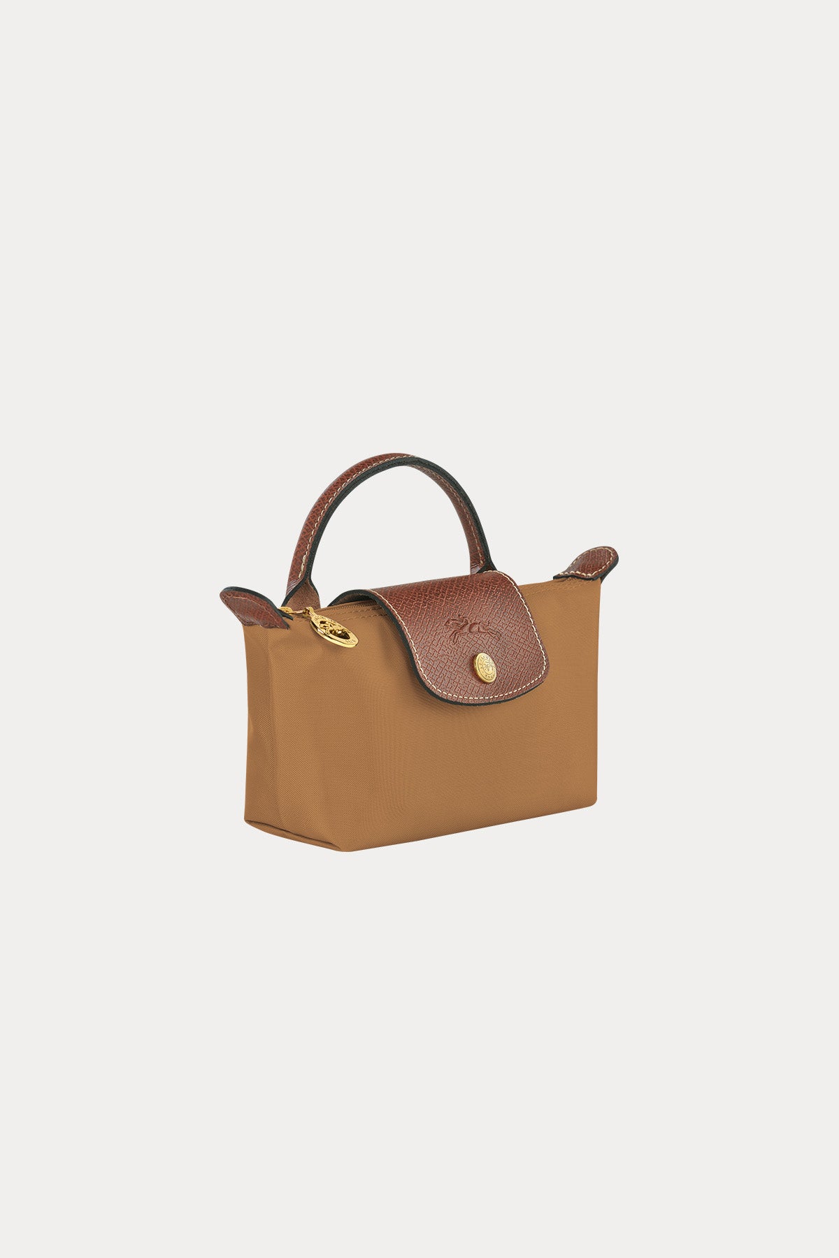 Longchamp Deri Detaylı Logolu El Çantası-Çanta-Libas