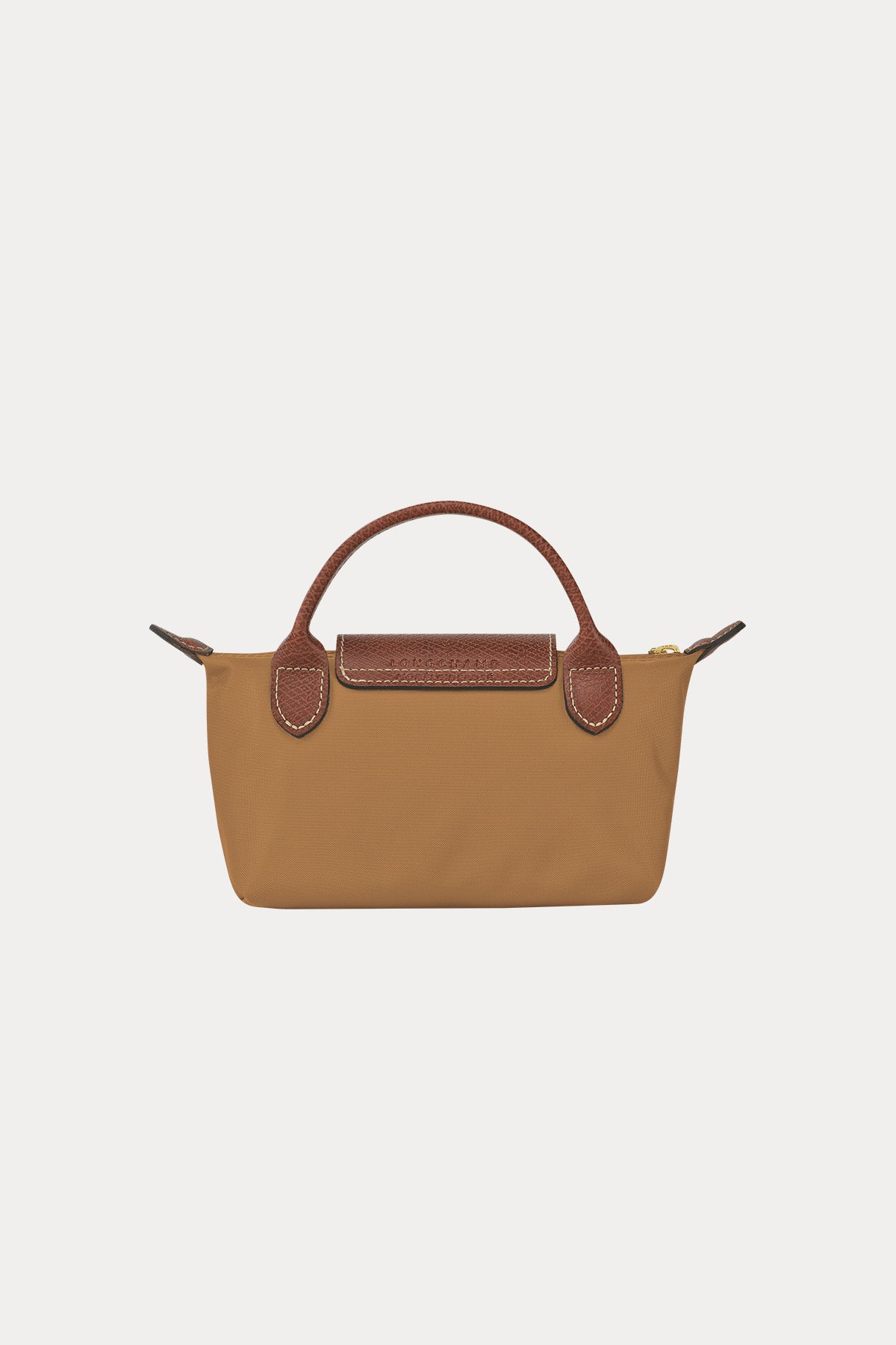 Longchamp Deri Detaylı Logolu El Çantası-Çanta-Libas