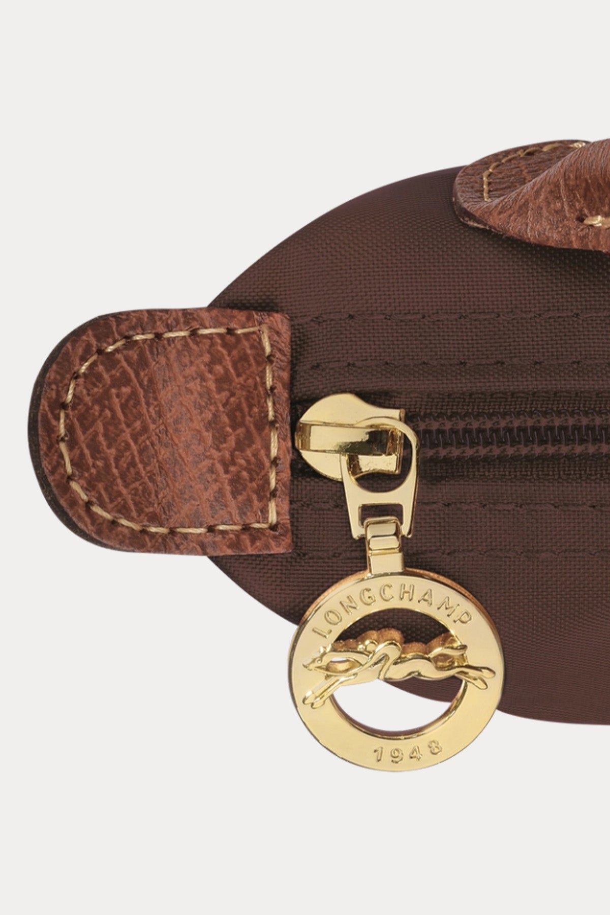 Longchamp Deri Detaylı Logolu El Çantası-Çanta-Libas