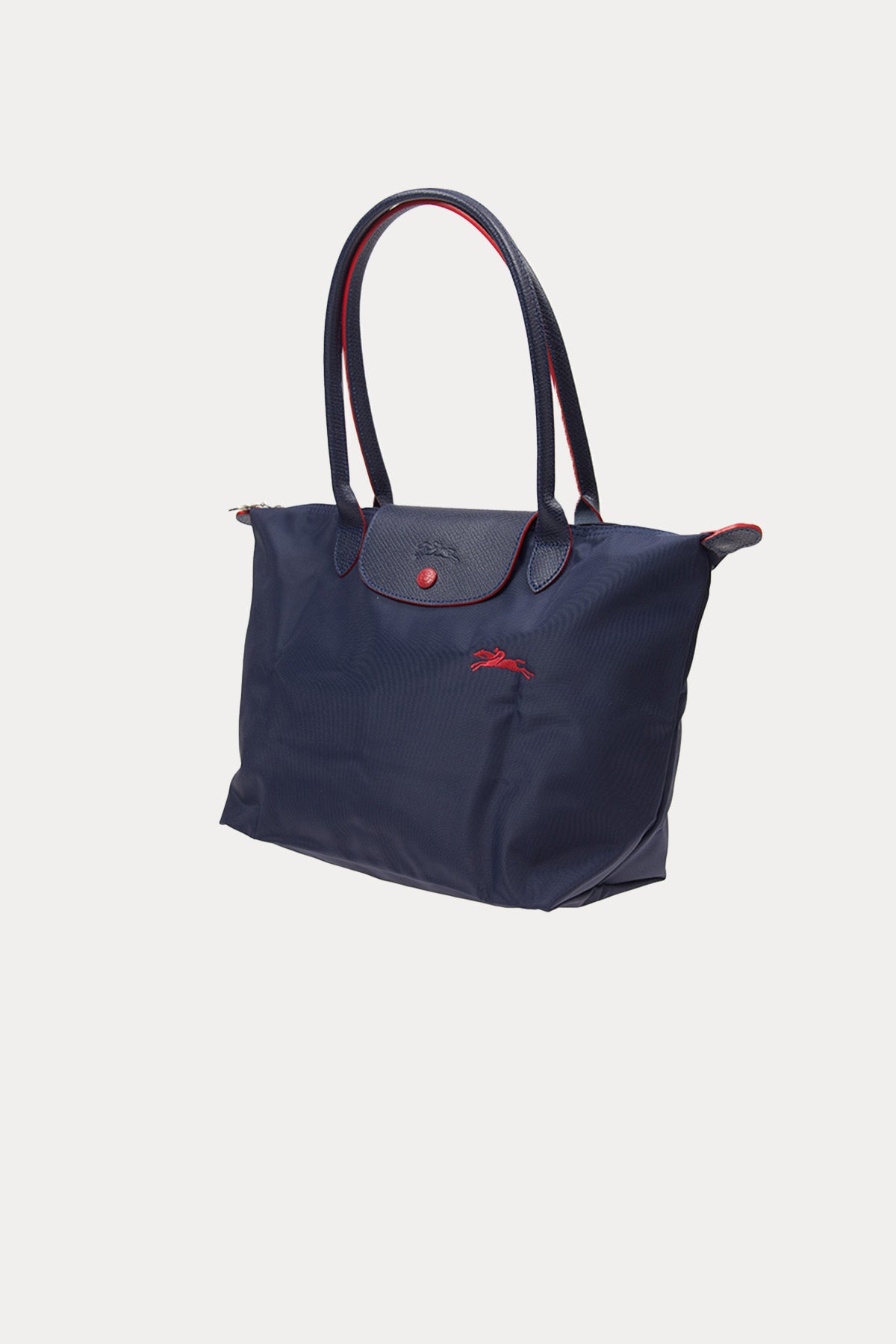 Longchamp Deri Detaylı Logolu Omuz Çantası